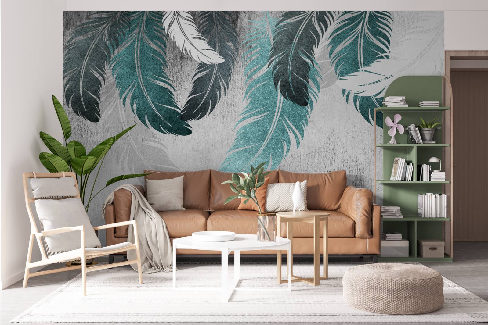 Fototapet frunzele mari pinnate cad