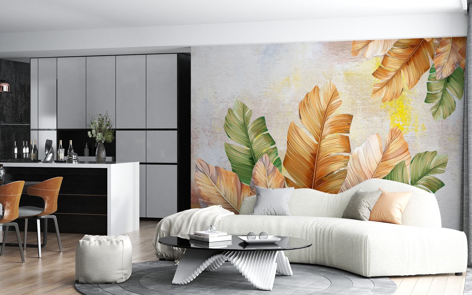 Fototapet toamna frunzele arată ca penele