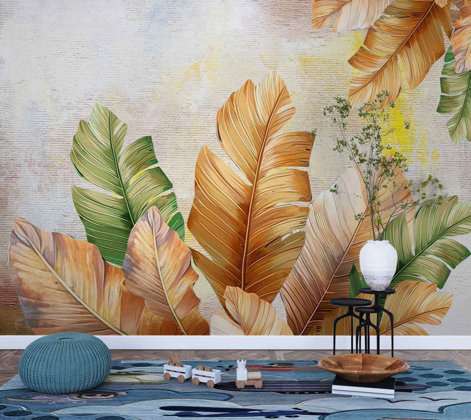 Fototapet toamna frunzele arată ca penele