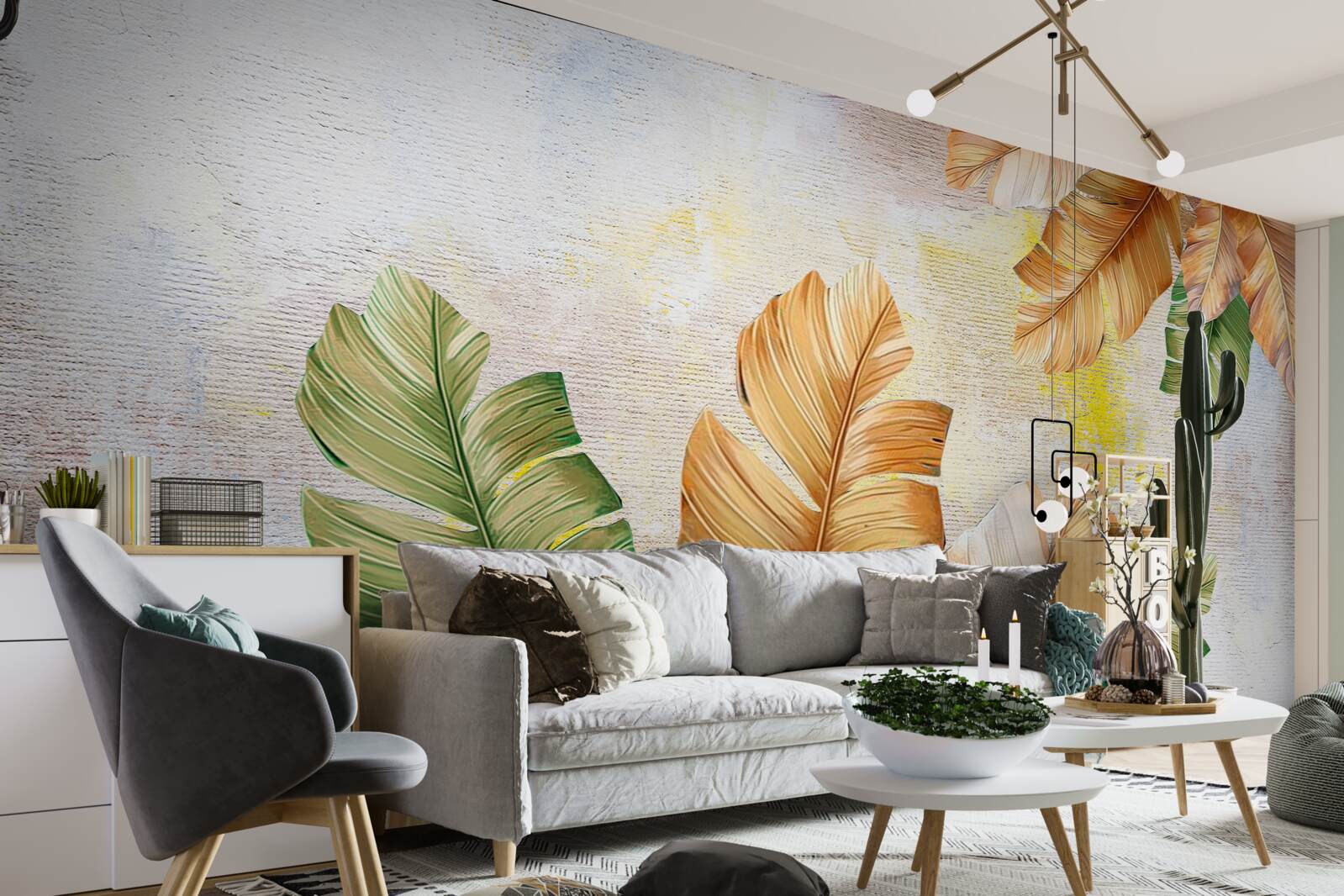 Fototapet toamna frunzele arată ca penele