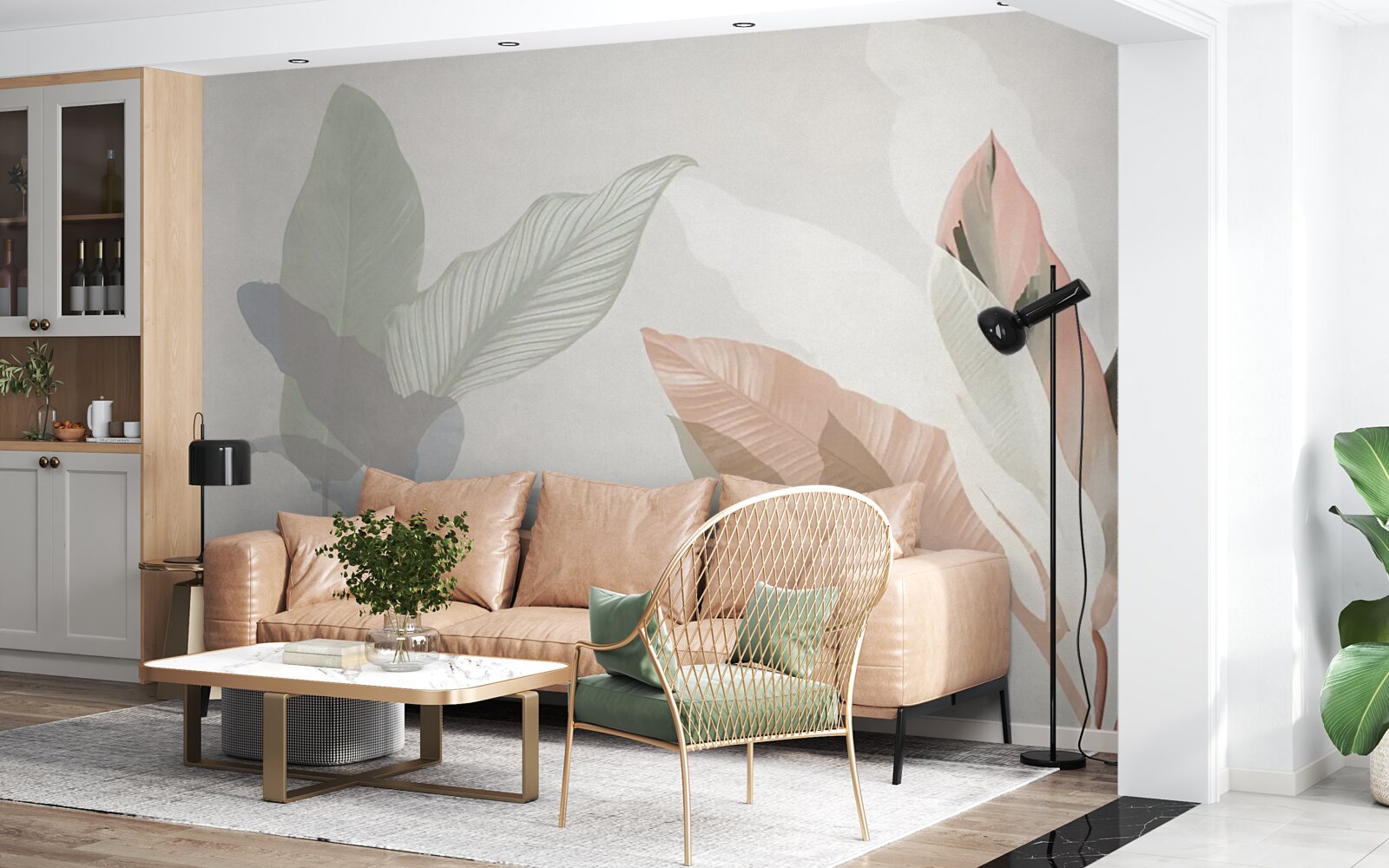 Fototapet frunze mari de palmier