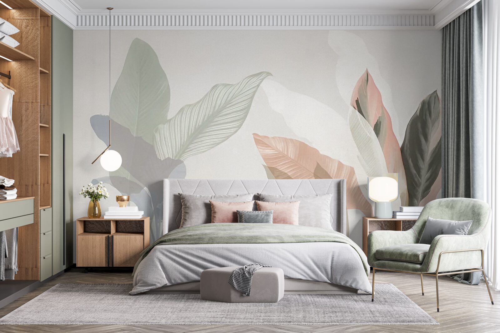 Fototapet frunze mari de palmier