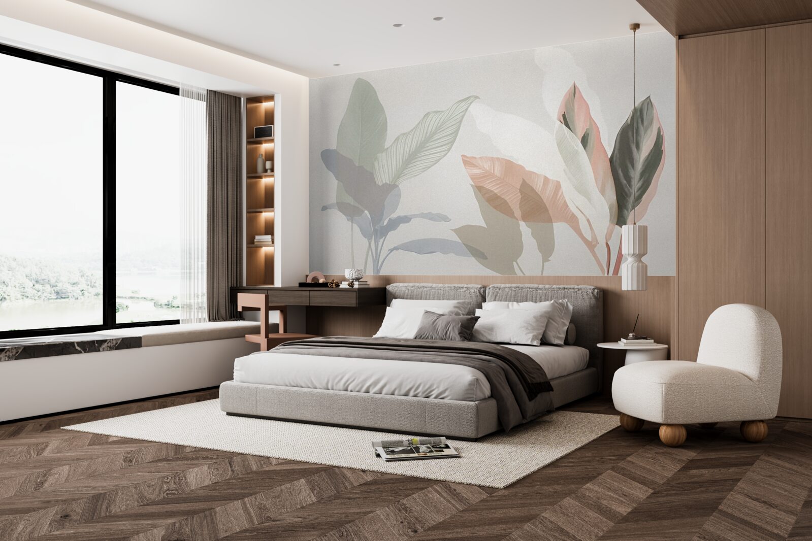 Fototapet frunze mari de palmier