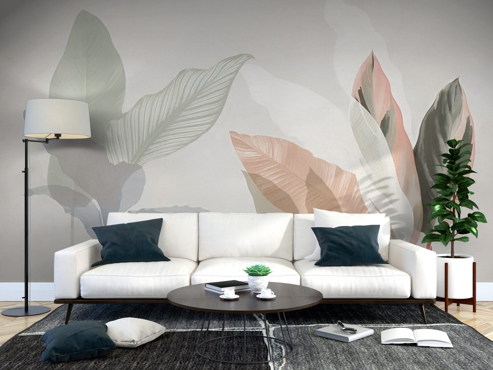 Fototapet frunze mari de palmier