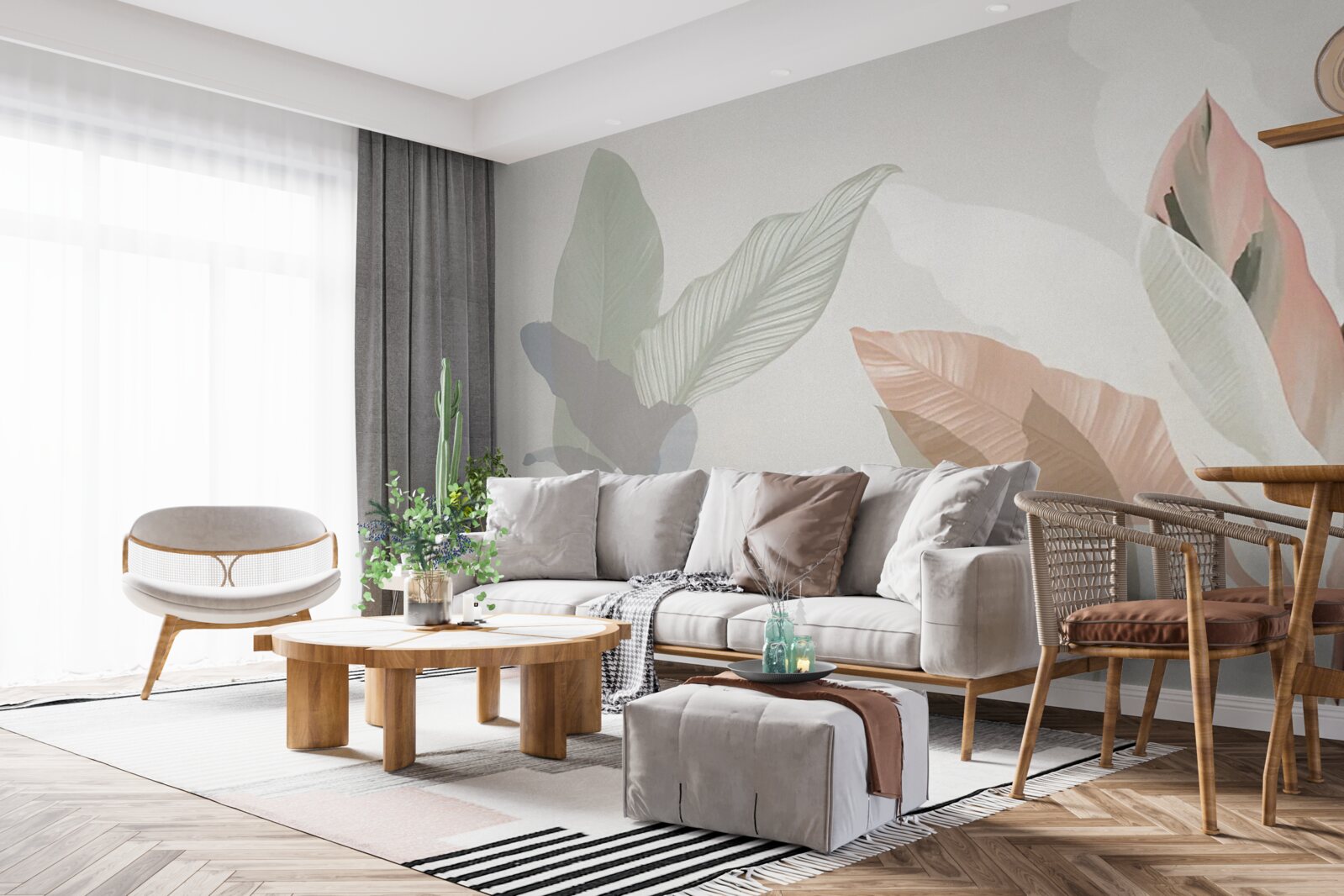 Fototapet frunze mari de palmier