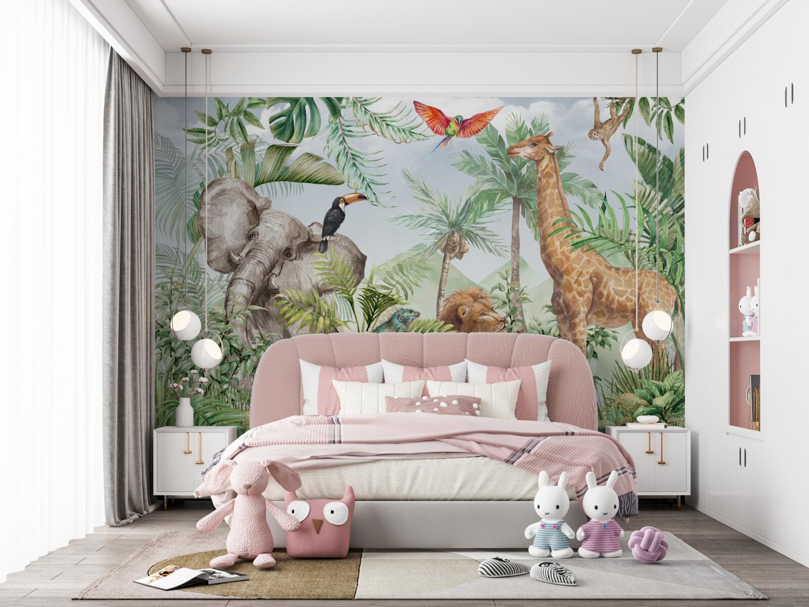 Fototapet animale exotice drăguțe