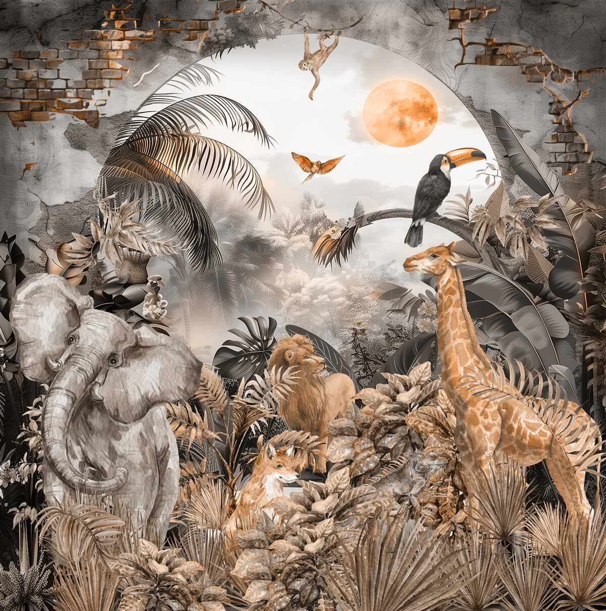 Fototapet locuitori ai tropicelor