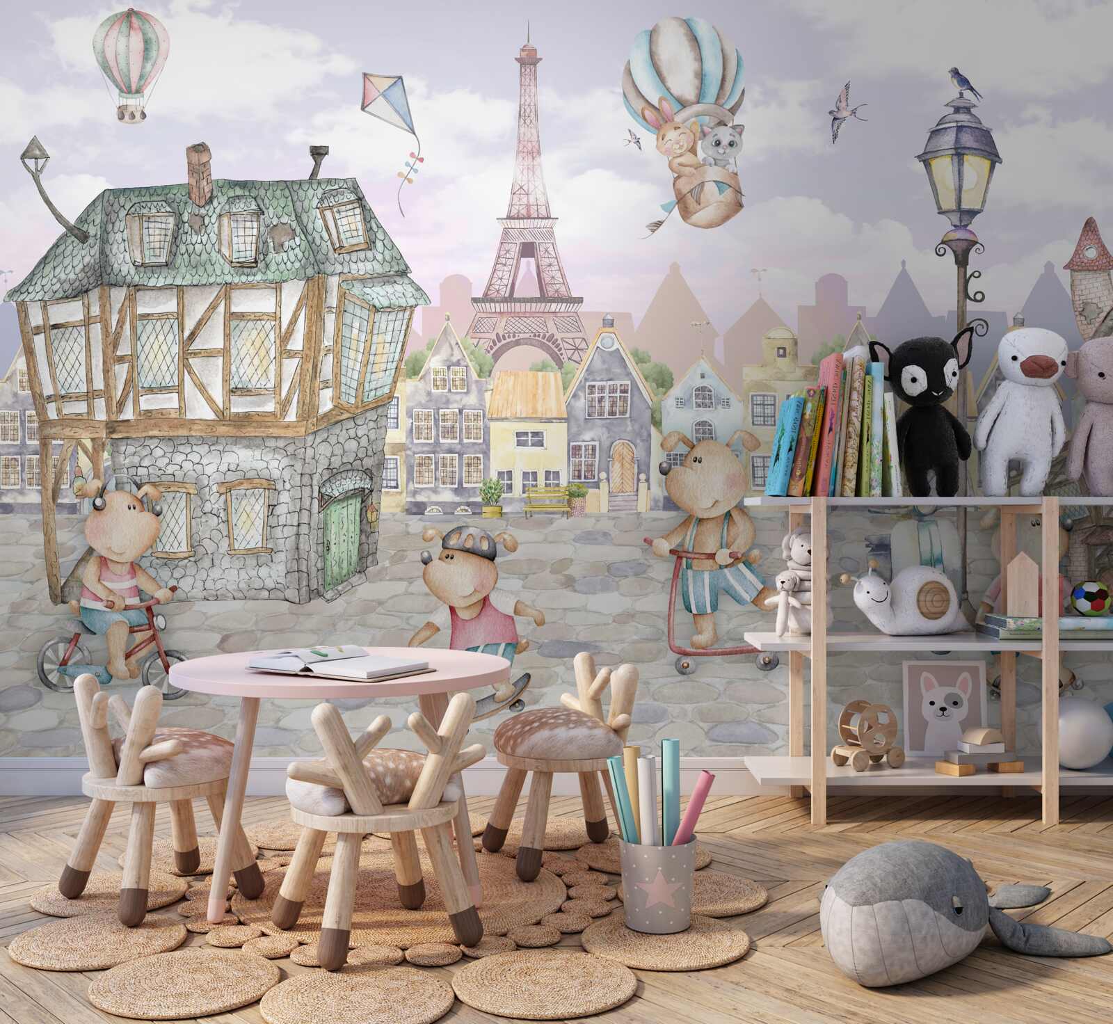 Fototapet orașul animalelor