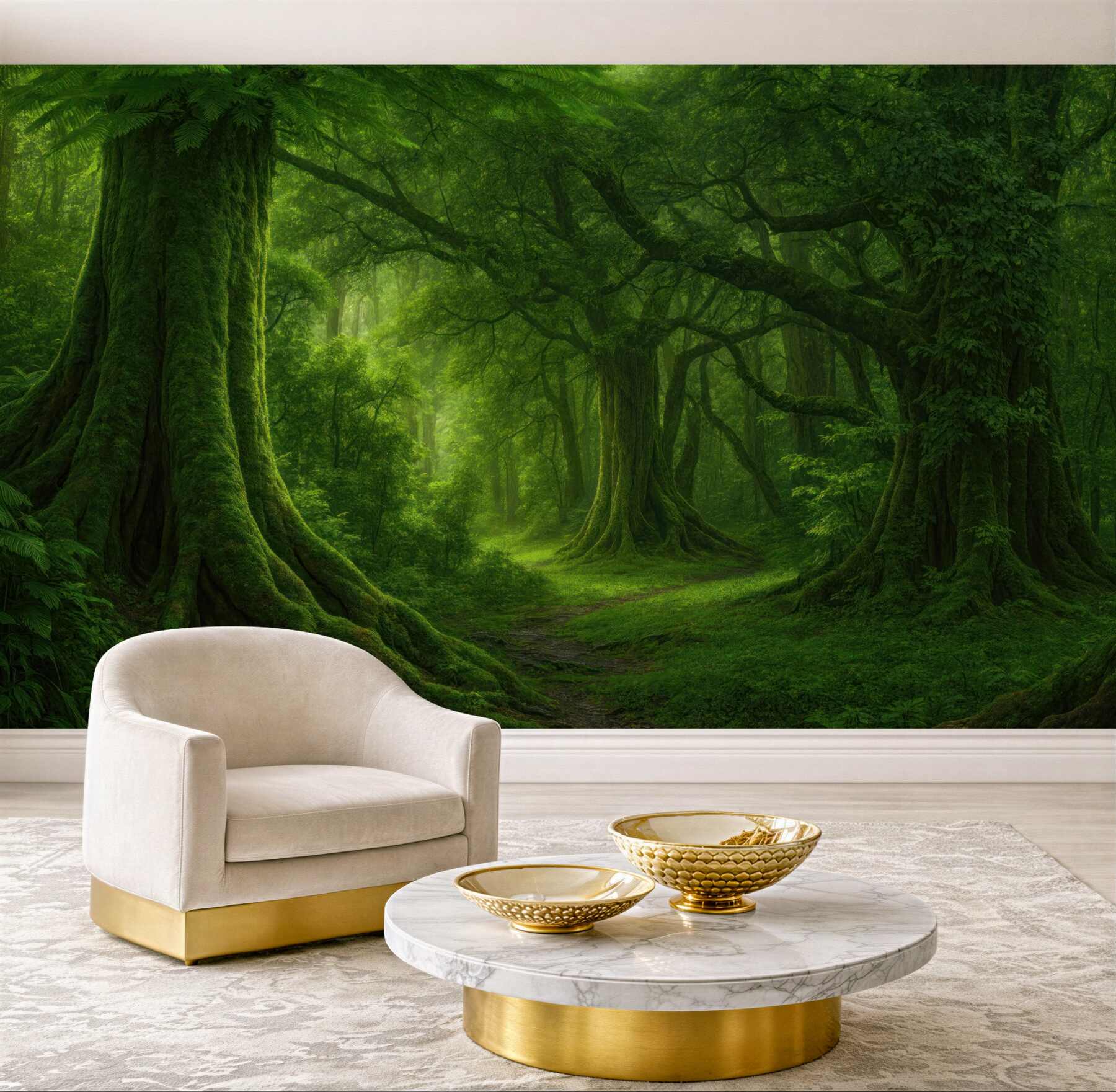Fototapeta magiczny zielony las