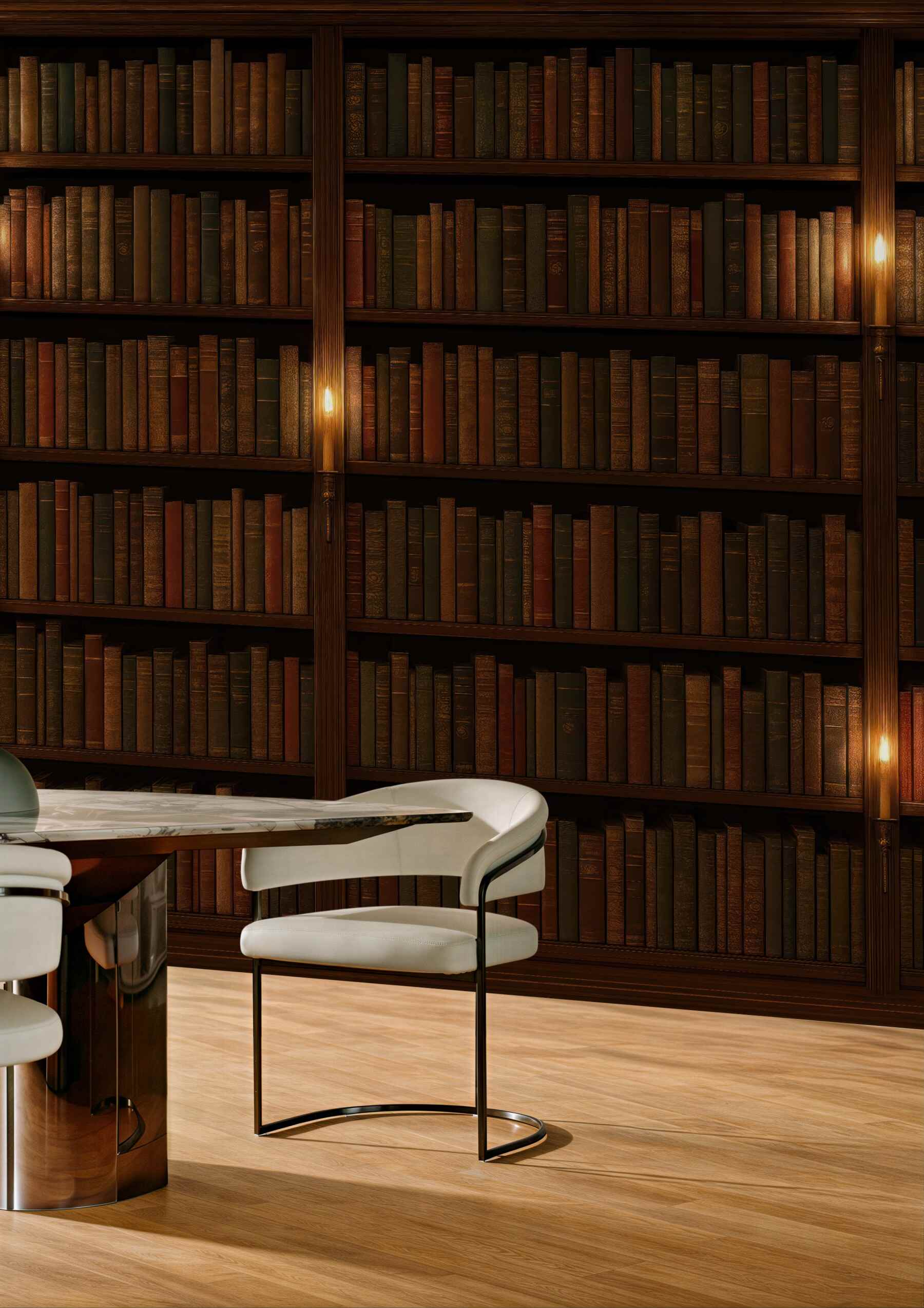 Fototapeta klimatyczna biblioteka z książkami