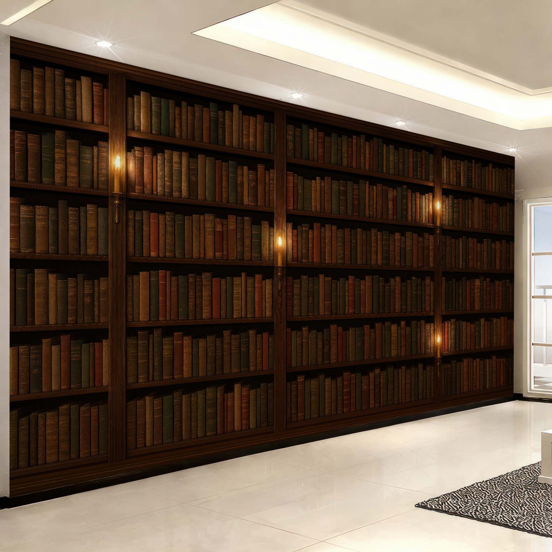 Fototapeta klimatyczna biblioteka z książkami