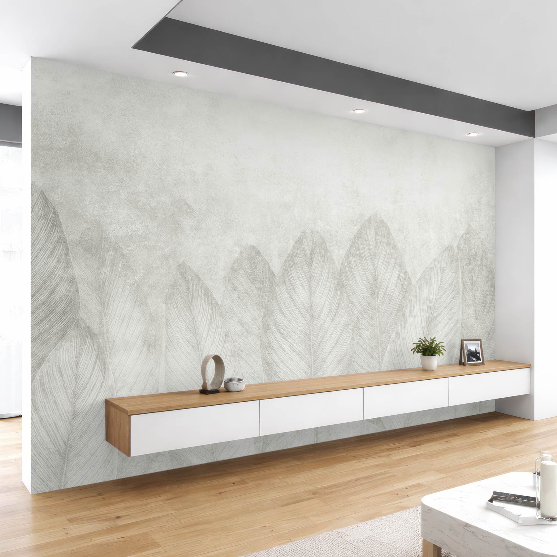 Fototapeta delikatne pióra w jasnej harmonii