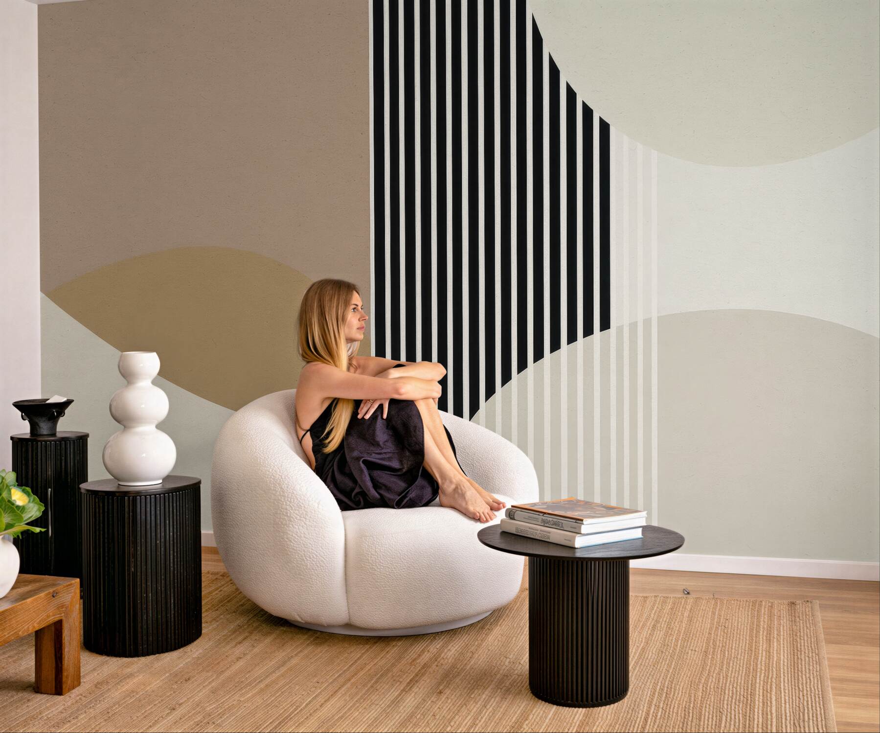 Fototapeta geometryczne łuki w stylu modernistycznym