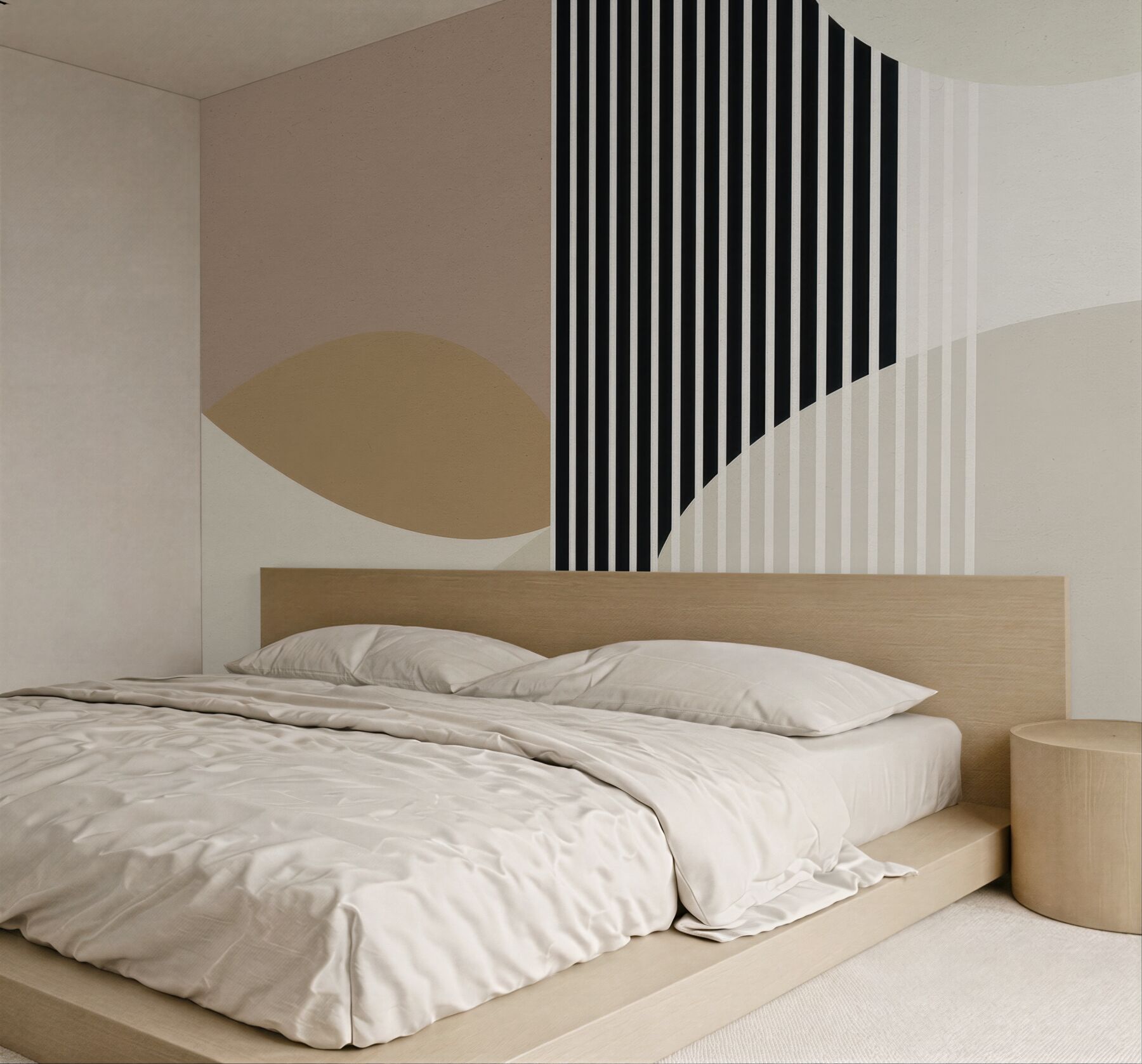 Fototapeta geometryczne łuki w stylu modernistycznym