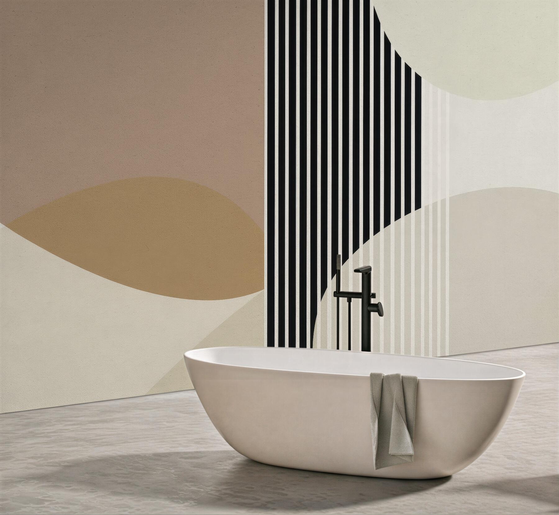 Fototapeta geometryczne łuki w stylu modernistycznym