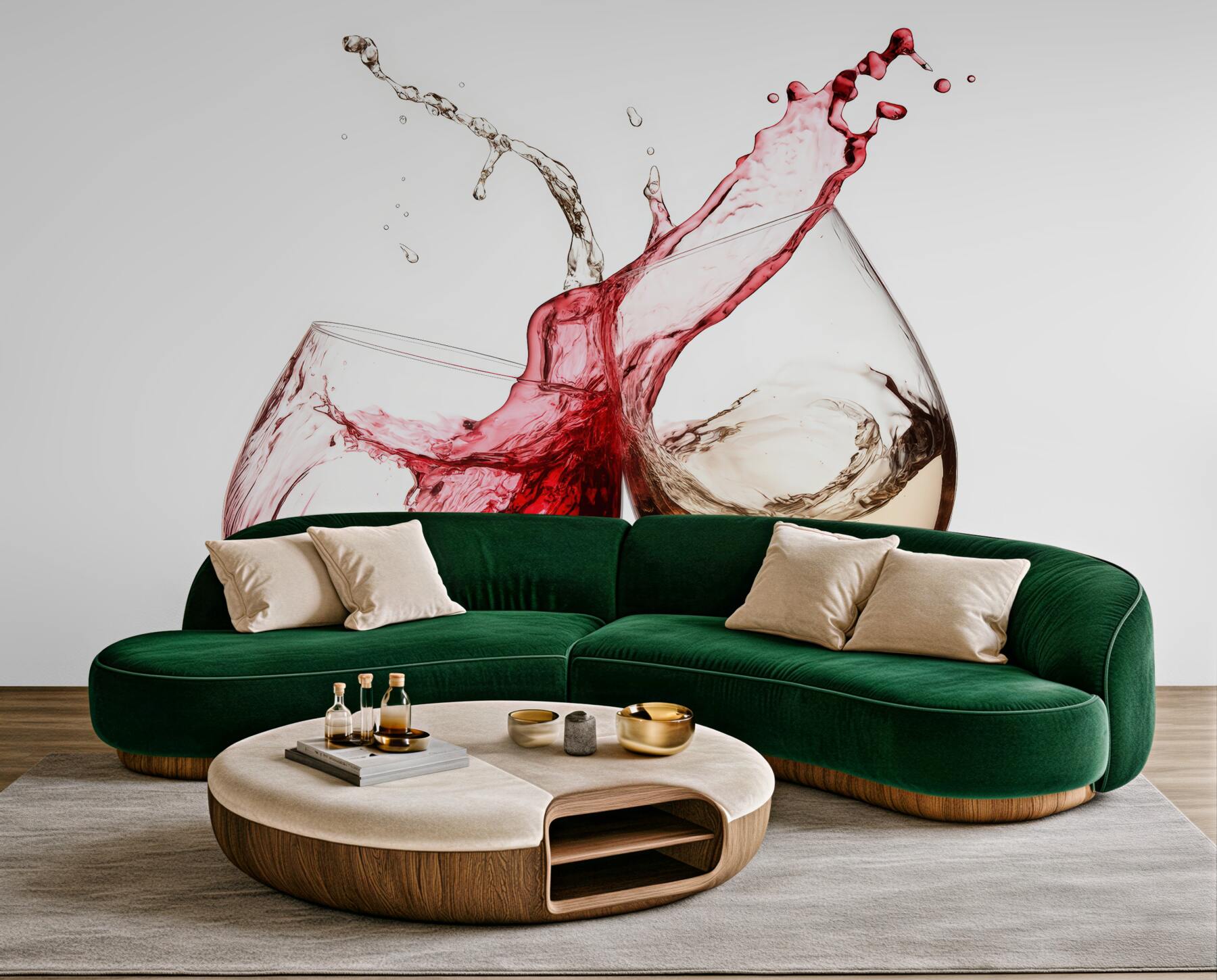 Fototapeta toast czerwieni i bieli