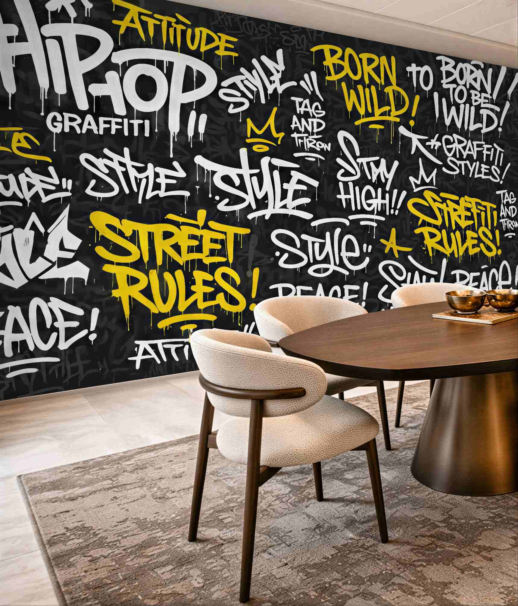 Fototapeta hip-hopowy graffiti styl uliczny