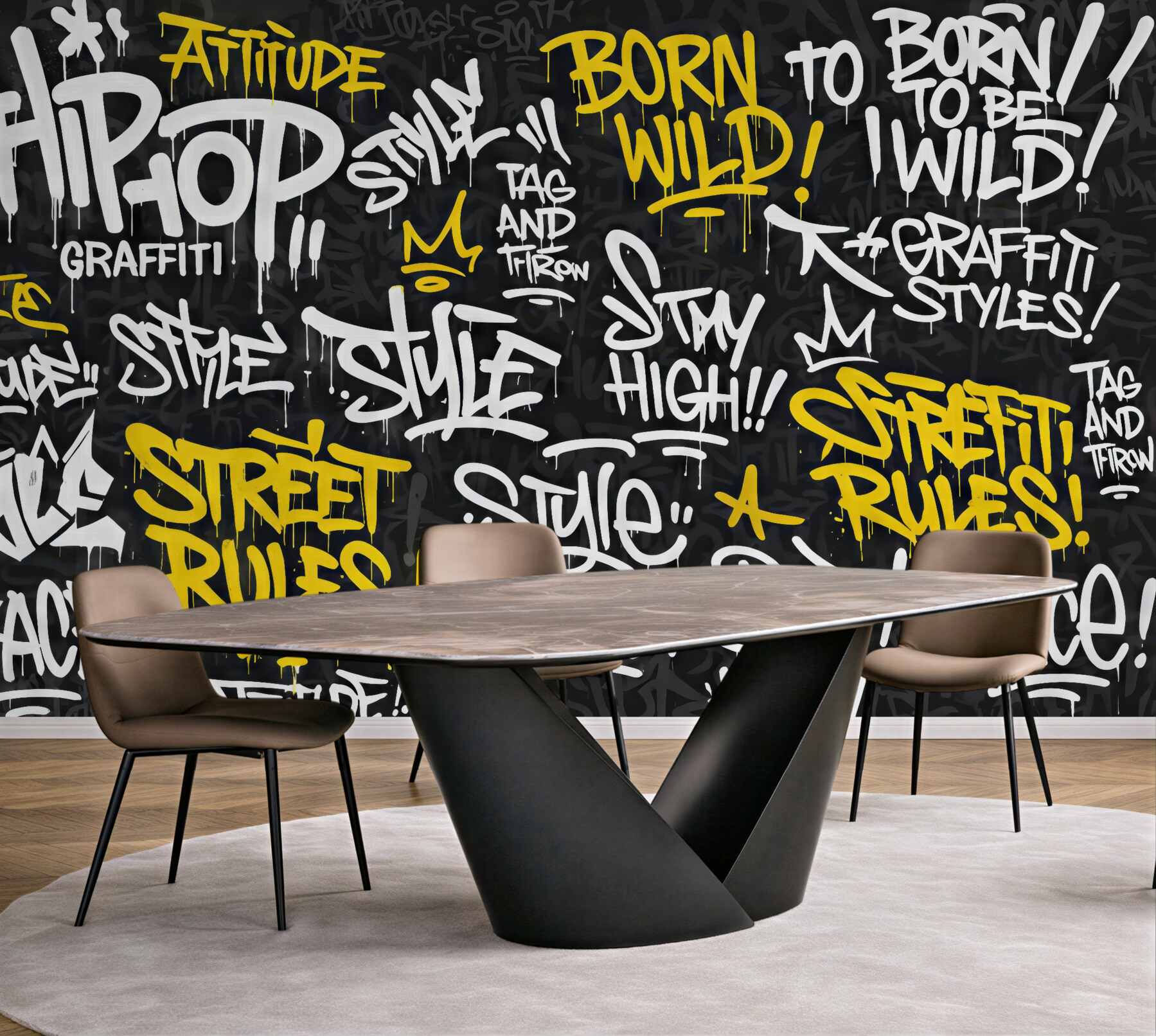 Fototapeta hip-hopowy graffiti styl uliczny