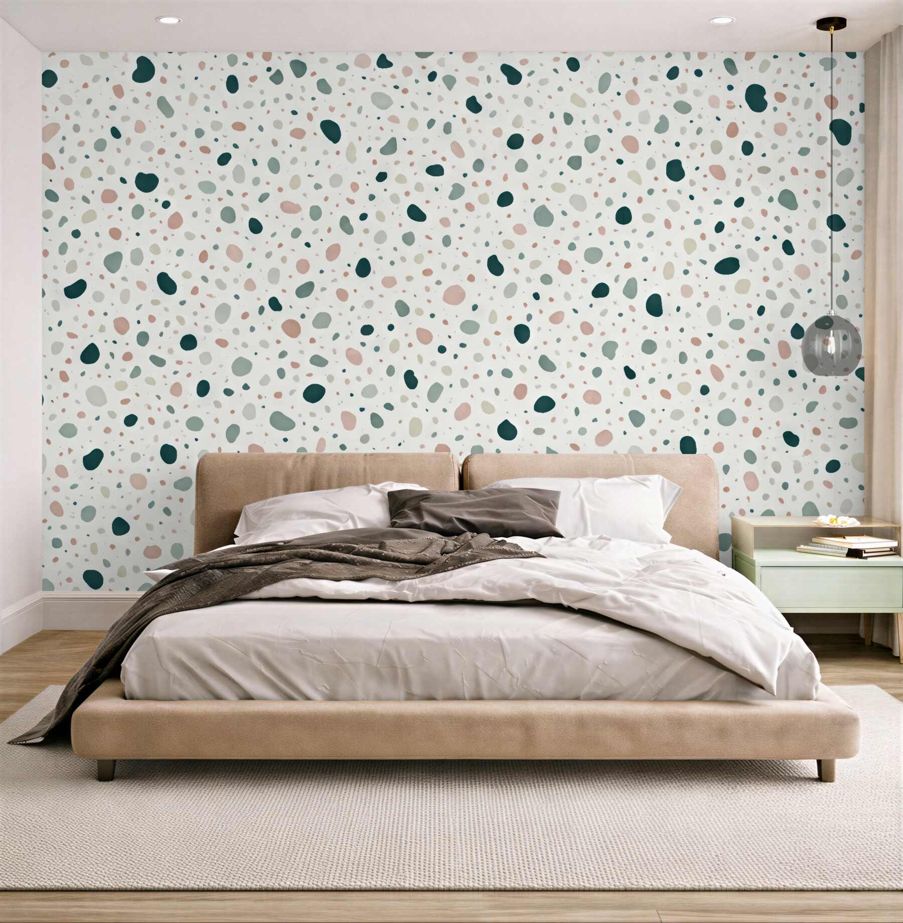 Fototapeta pastelowe terrazzo w subtelnym stylu