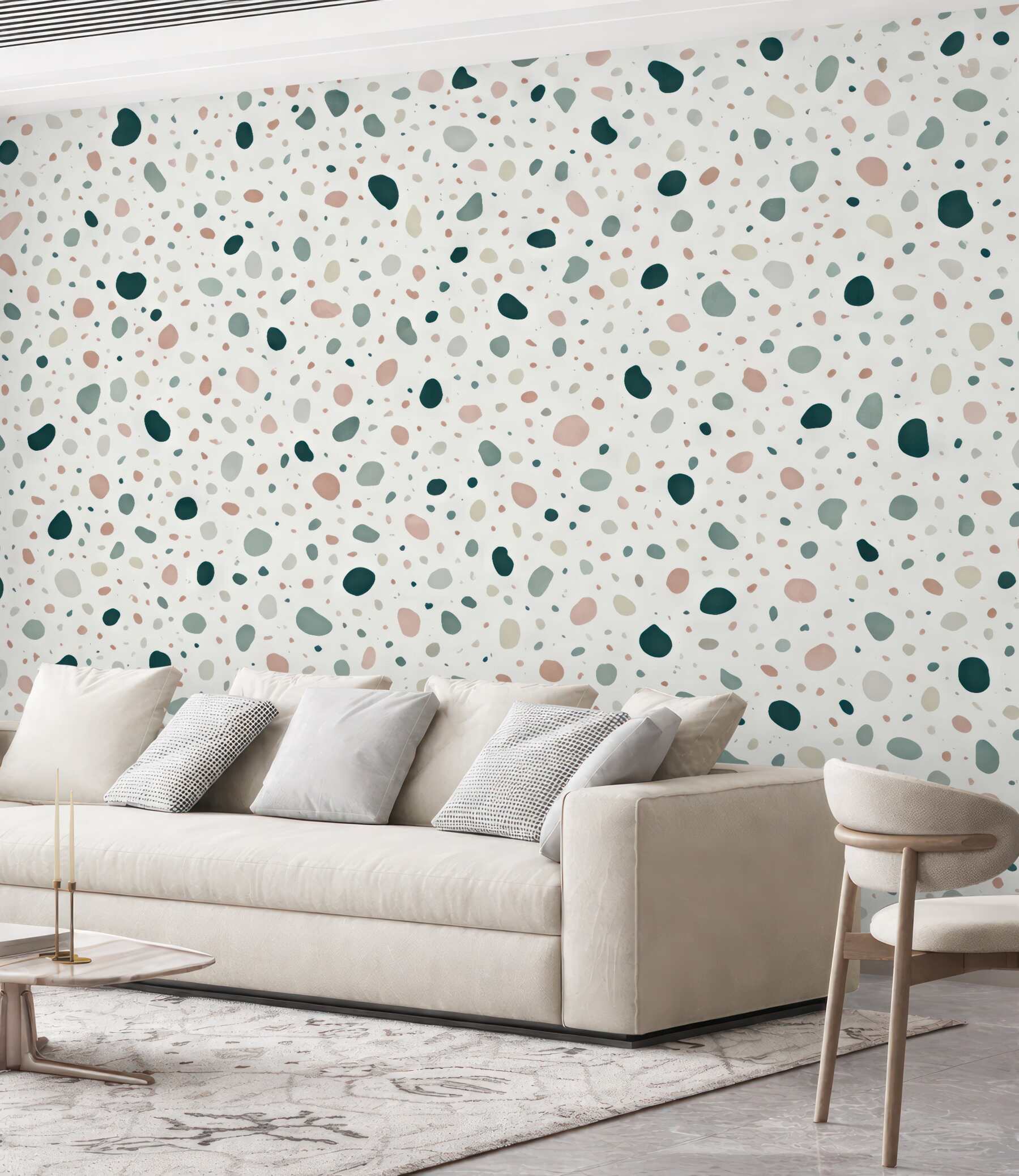 Fototapeta pastelowe terrazzo w subtelnym stylu