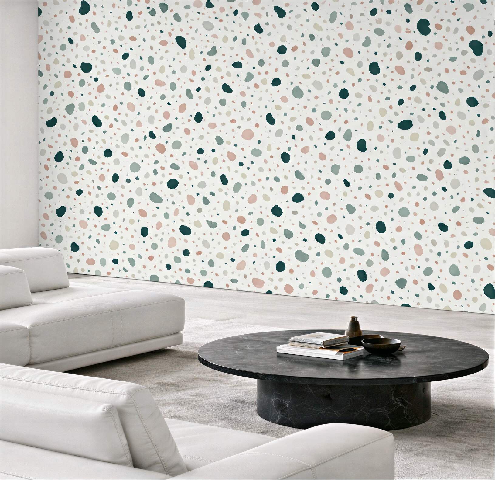 Fototapeta pastelowe terrazzo w subtelnym stylu