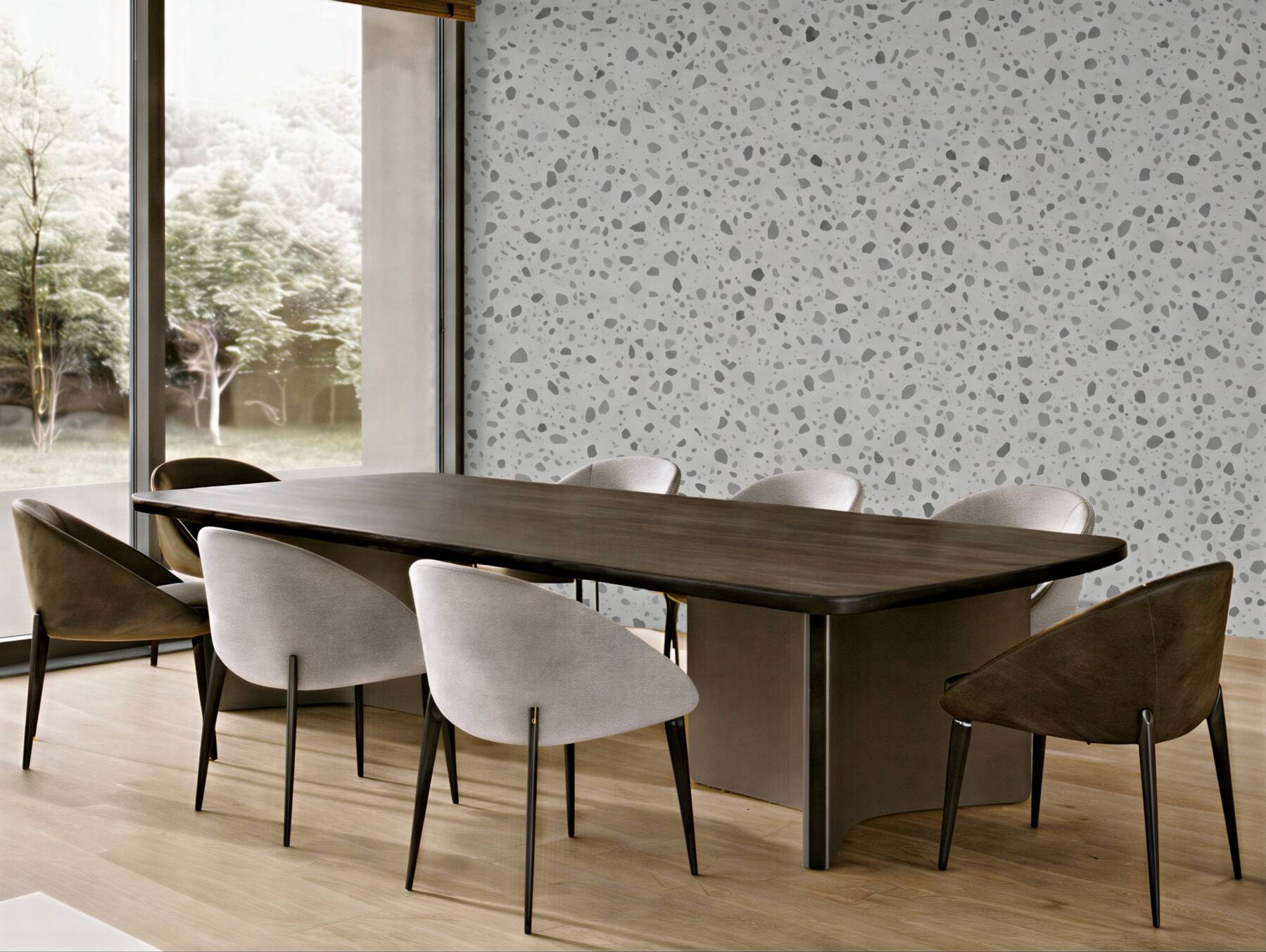 Fototapeta szare terrazzo w nowoczesnym stylu