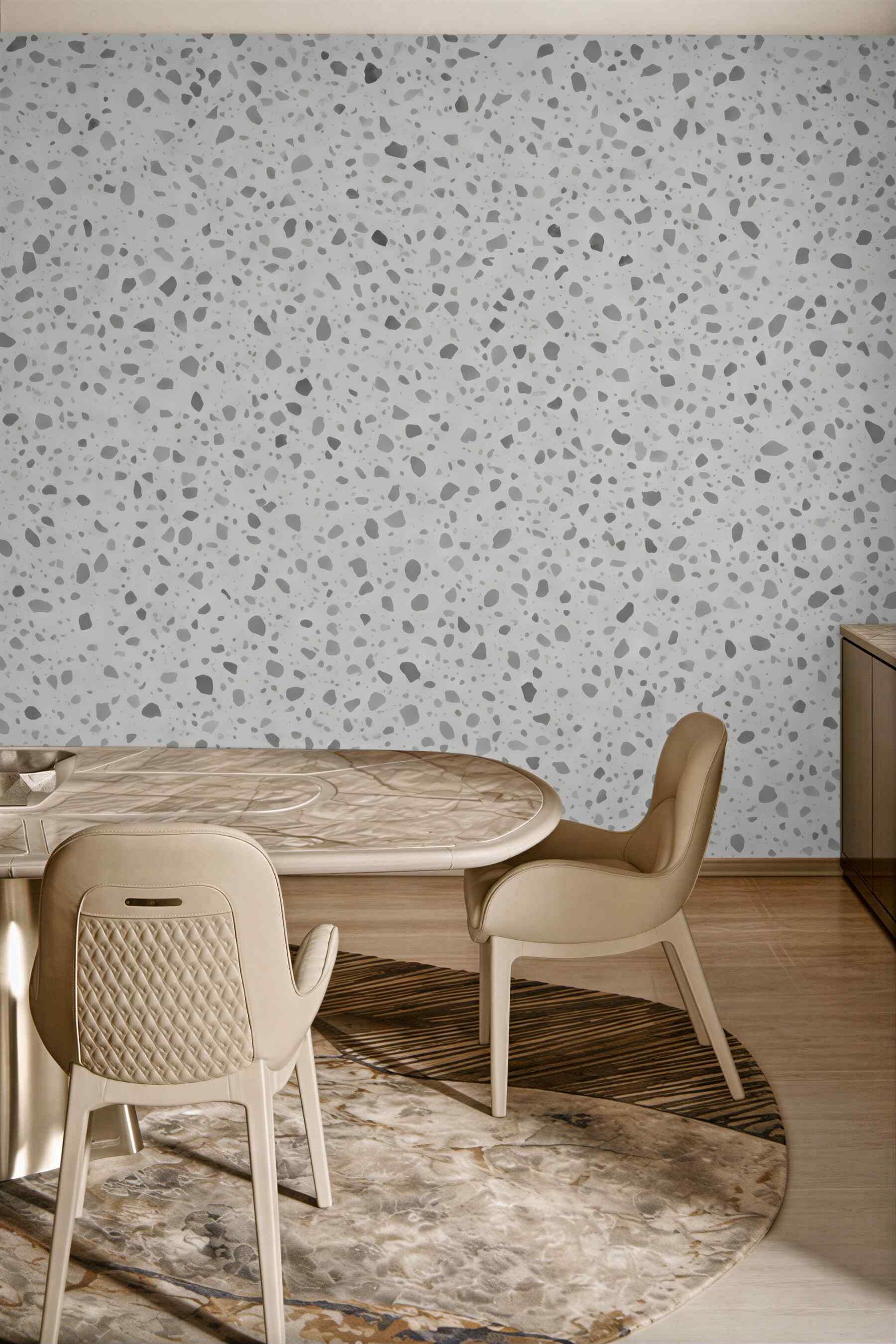 Fototapeta szare terrazzo w nowoczesnym stylu