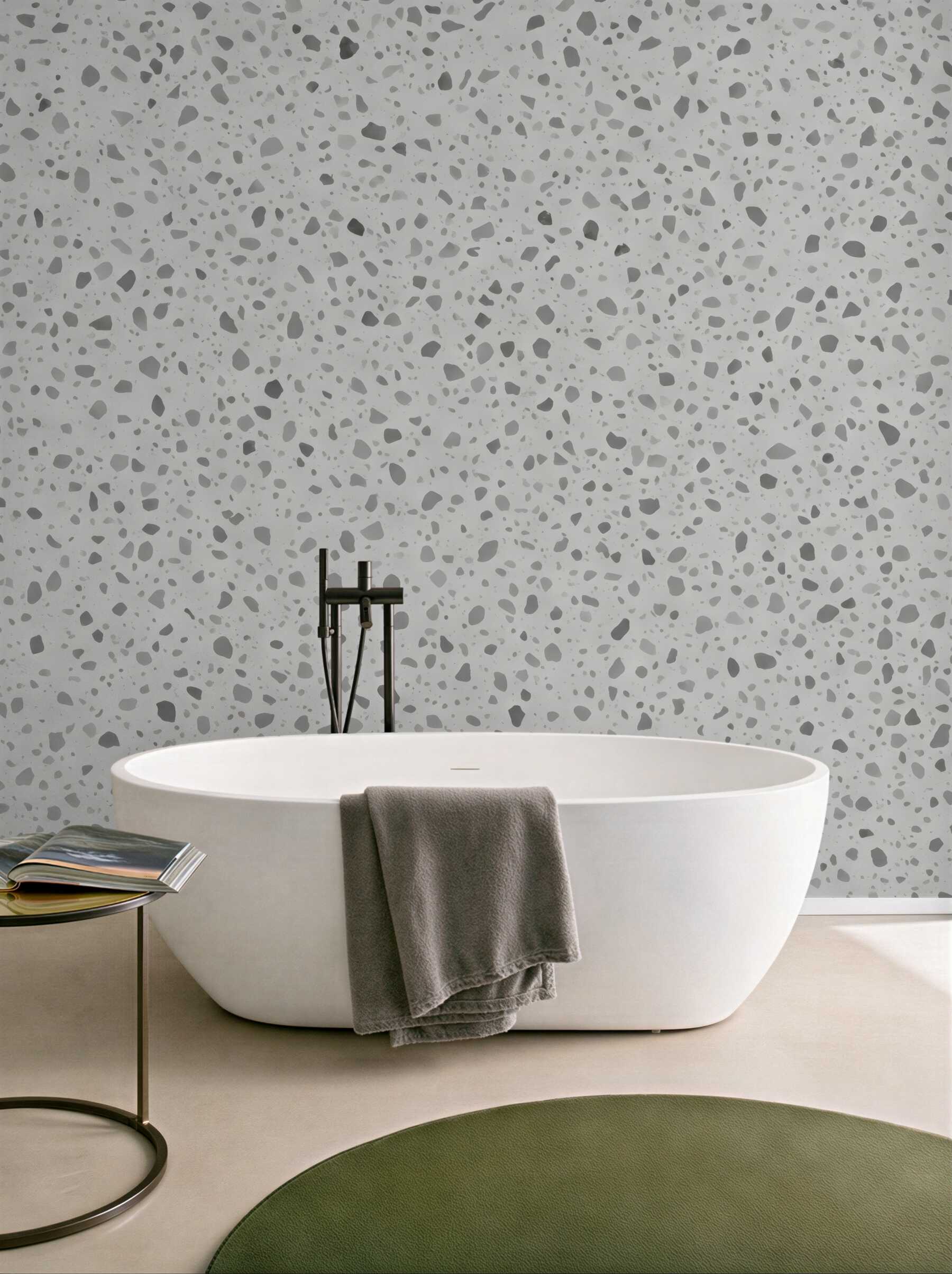 Fototapeta szare terrazzo w nowoczesnym stylu