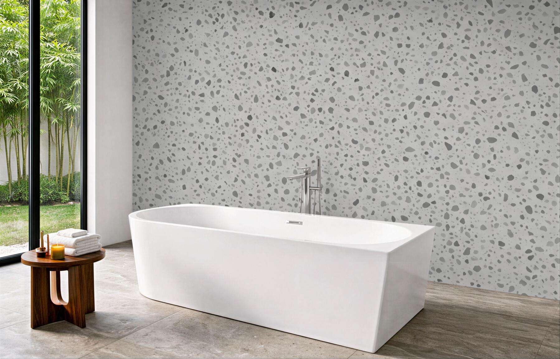 Fototapeta szare terrazzo w nowoczesnym stylu