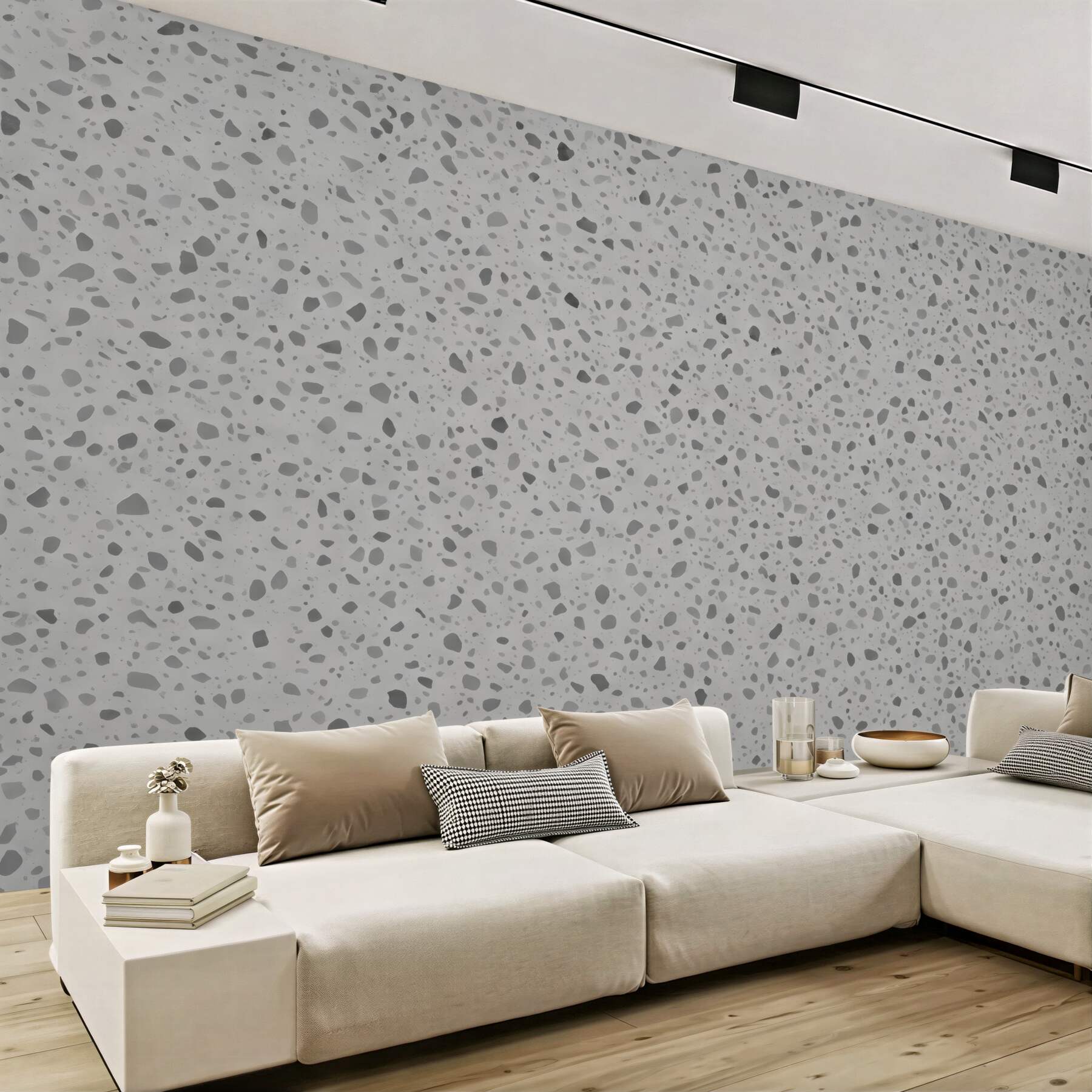 Fototapeta szare terrazzo w nowoczesnym stylu
