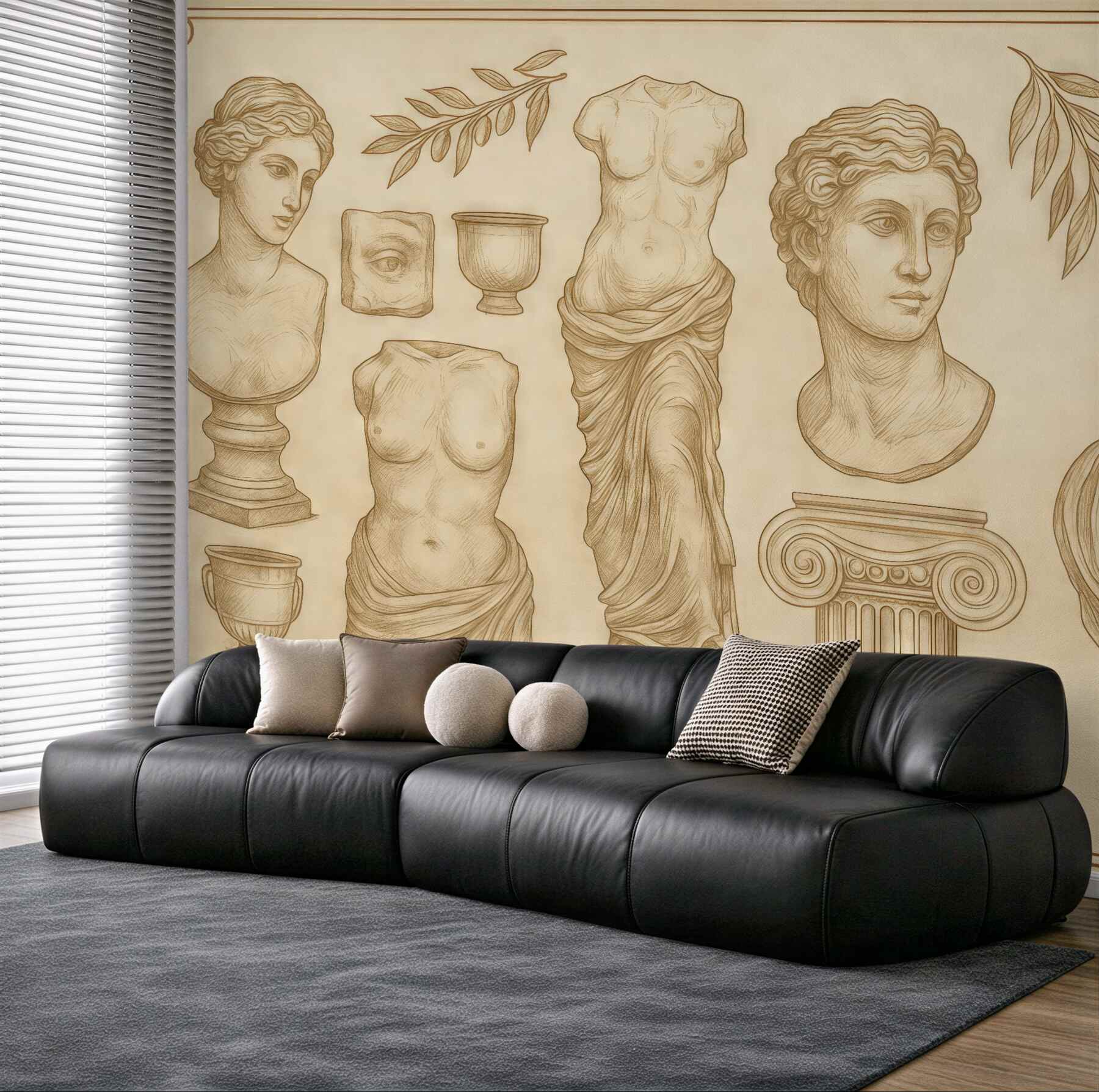 Fototapeta klasyczne rzeźby w antycznym stylu
