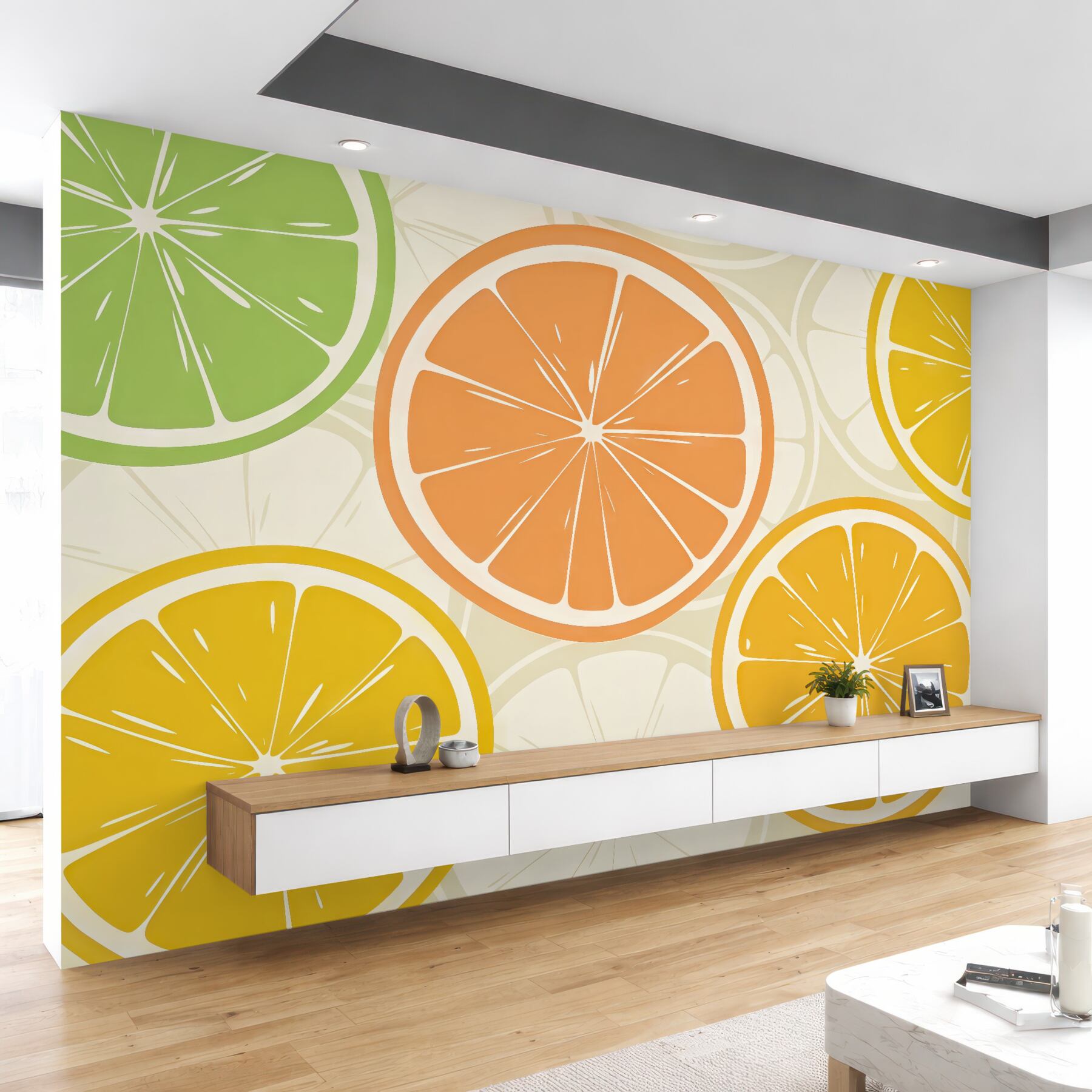 Fototapeta soczyste plasterki cytrusów