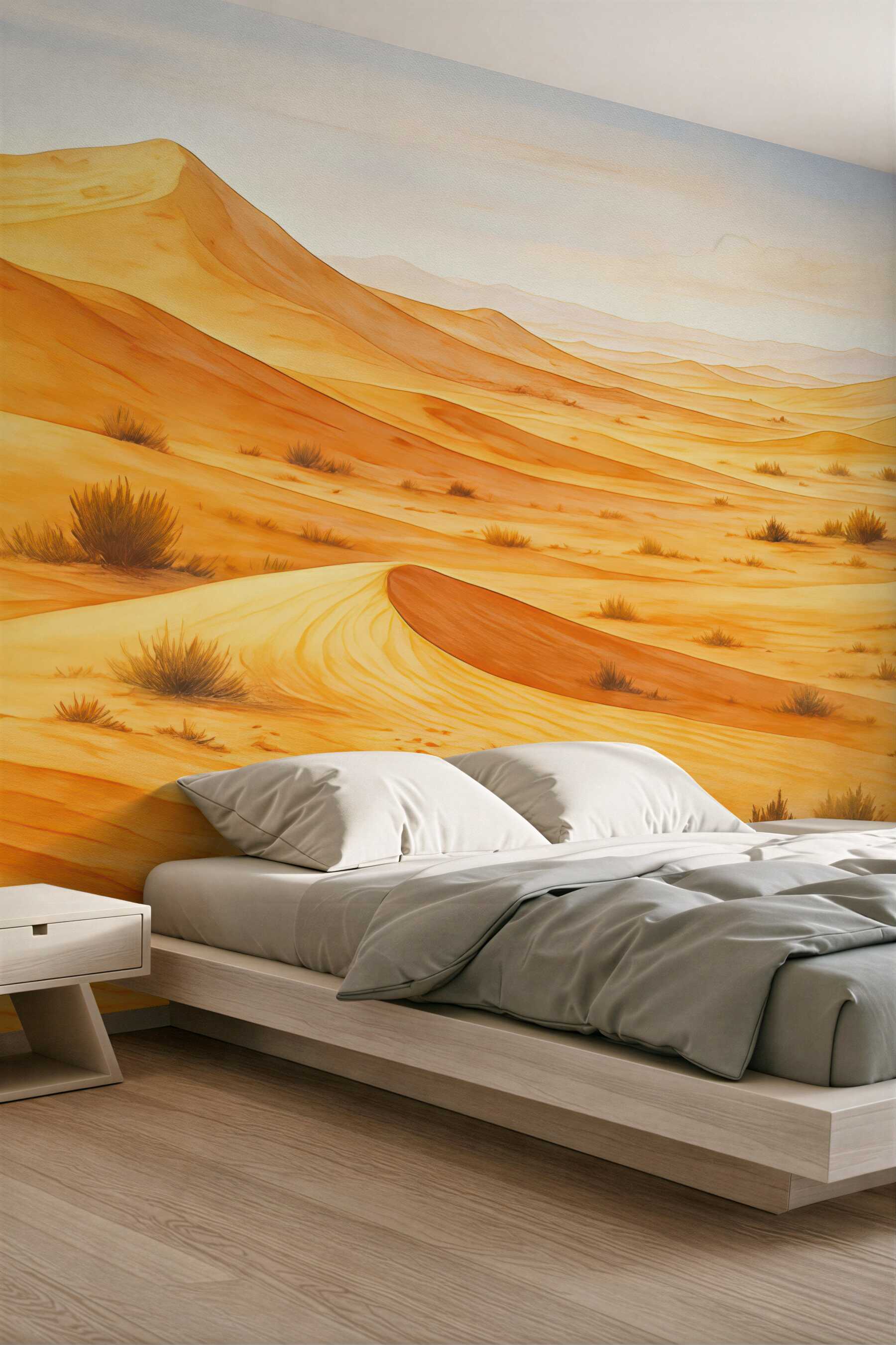 Fototapeta złote wydmy pustynnego spokoju