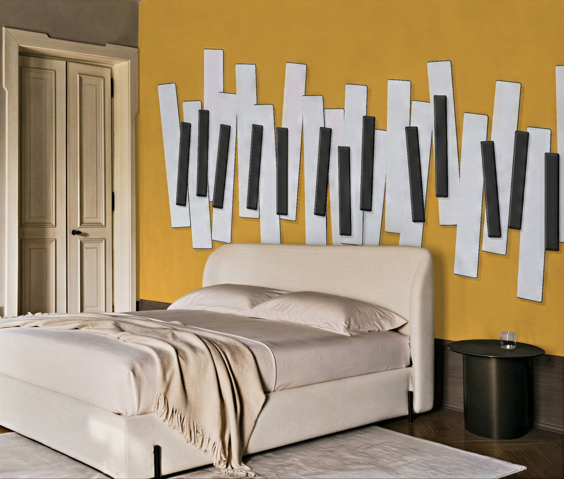 Fototapeta geometryczna abstrakcja w czerni i bieli