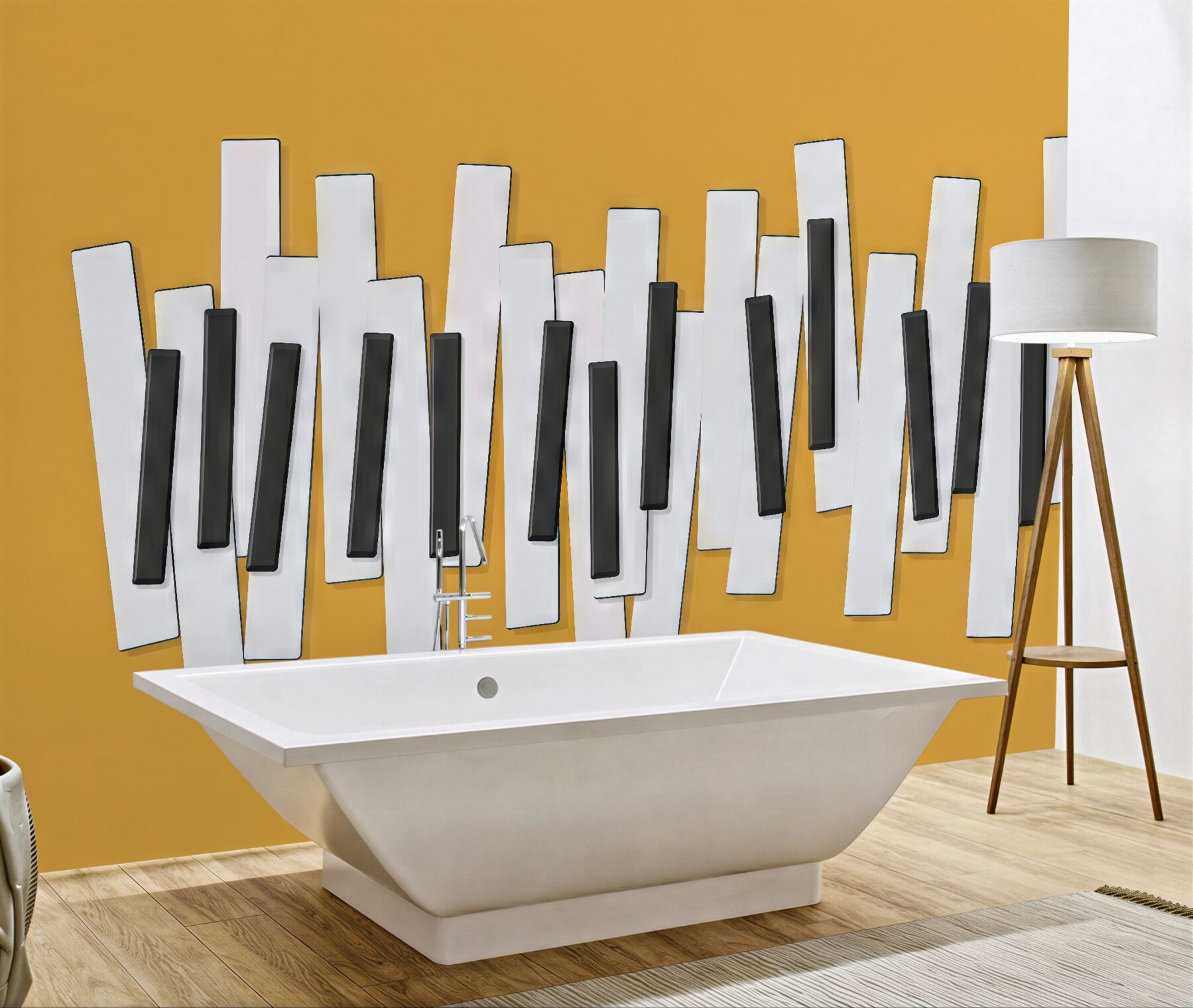 Fototapeta geometryczna abstrakcja w czerni i bieli