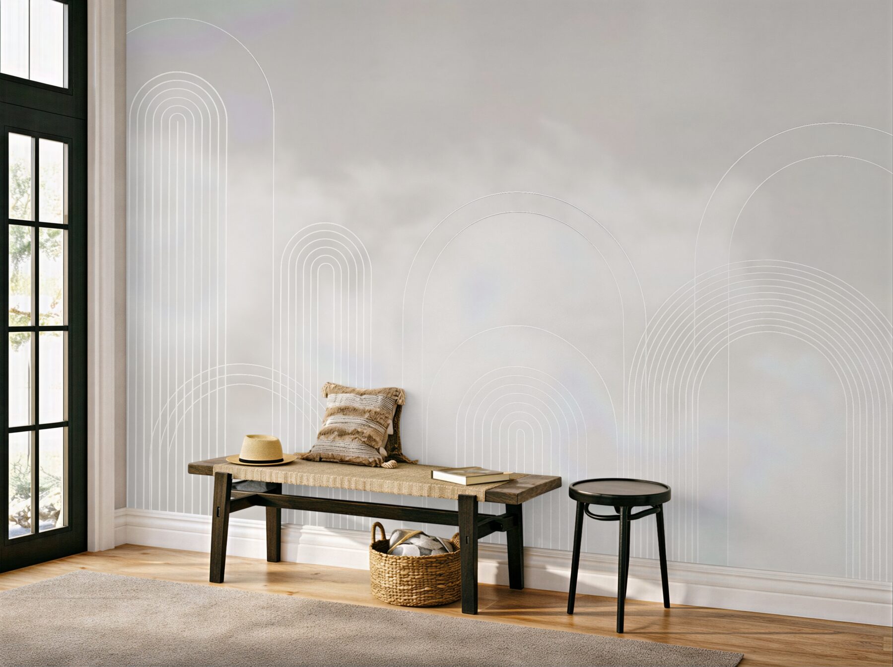 Fototapeta minimalistyczne łuki w beżach