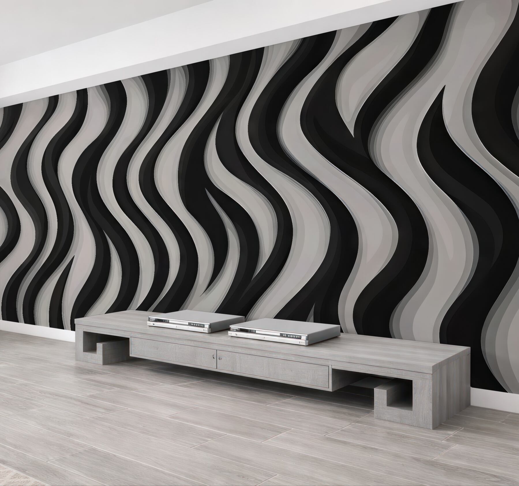 Fototapeta faliste pasy zebra