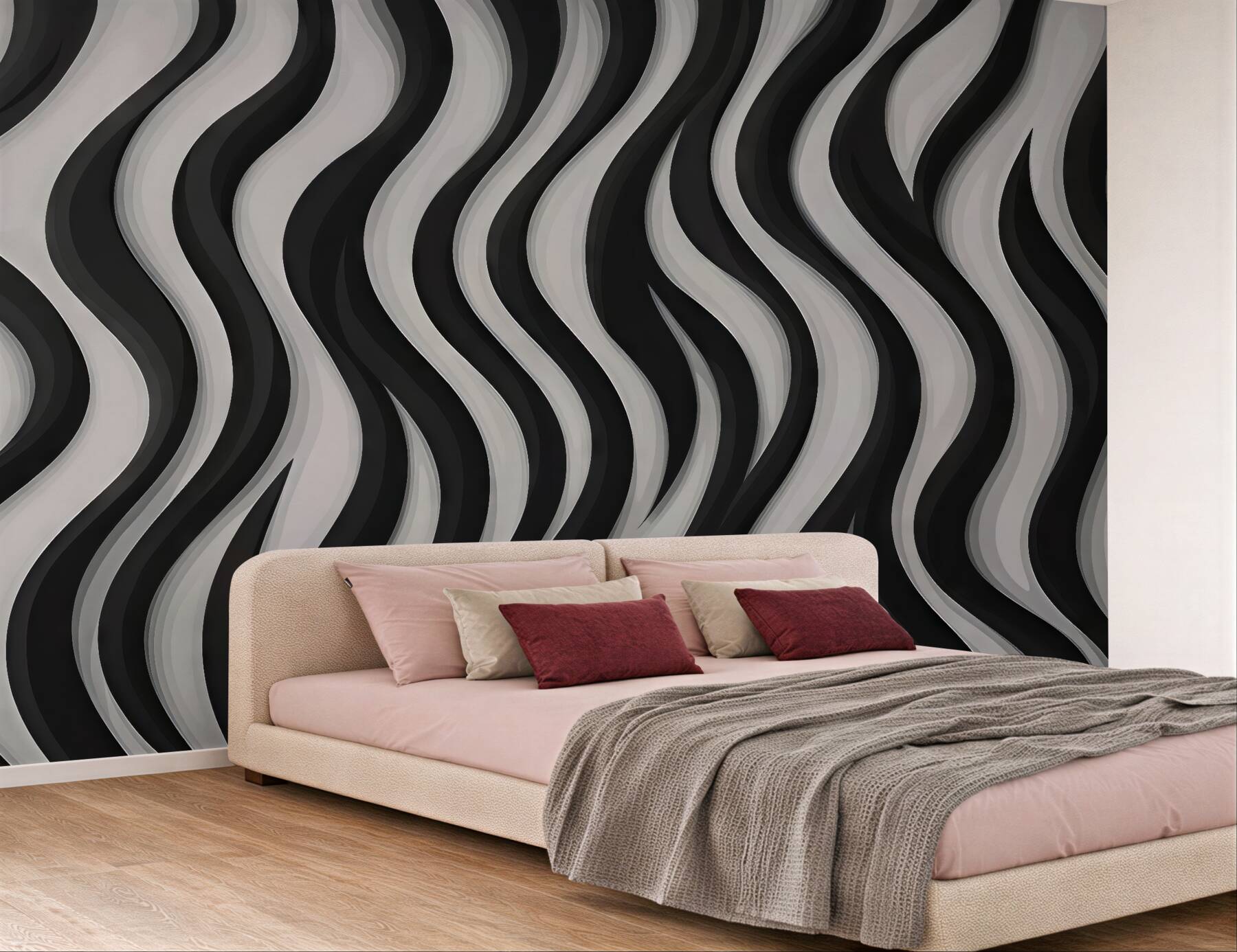 Fototapeta faliste pasy zebra