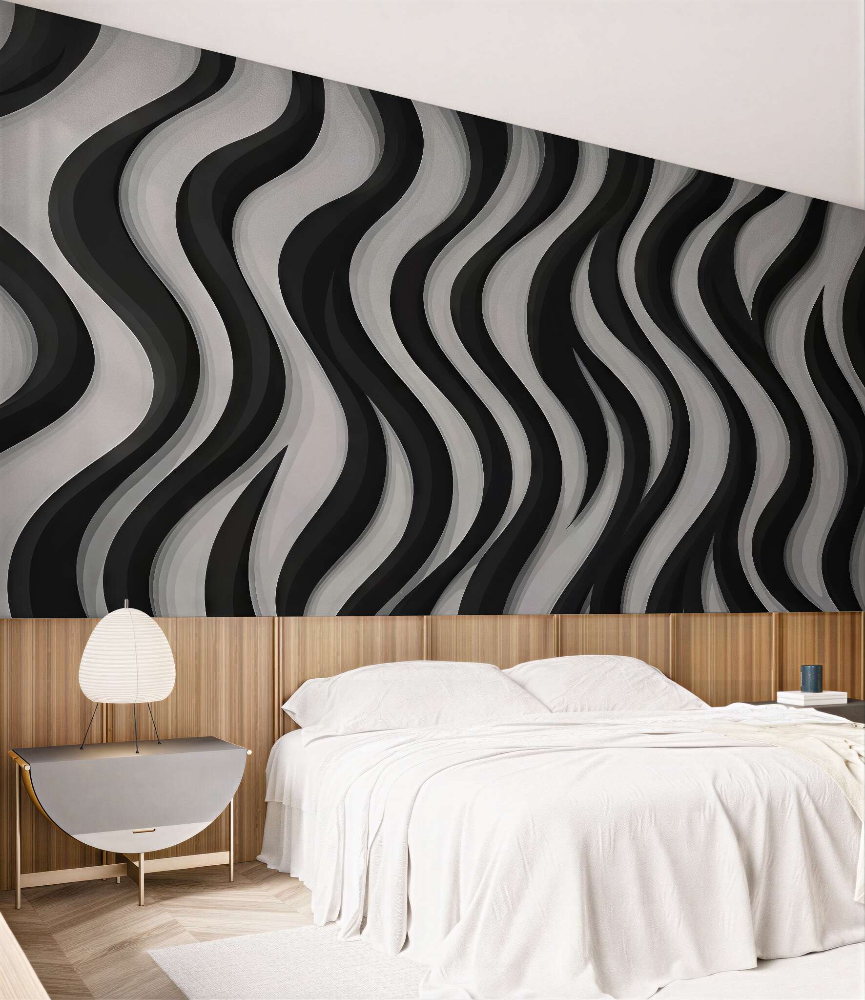 Fototapeta faliste pasy zebra
