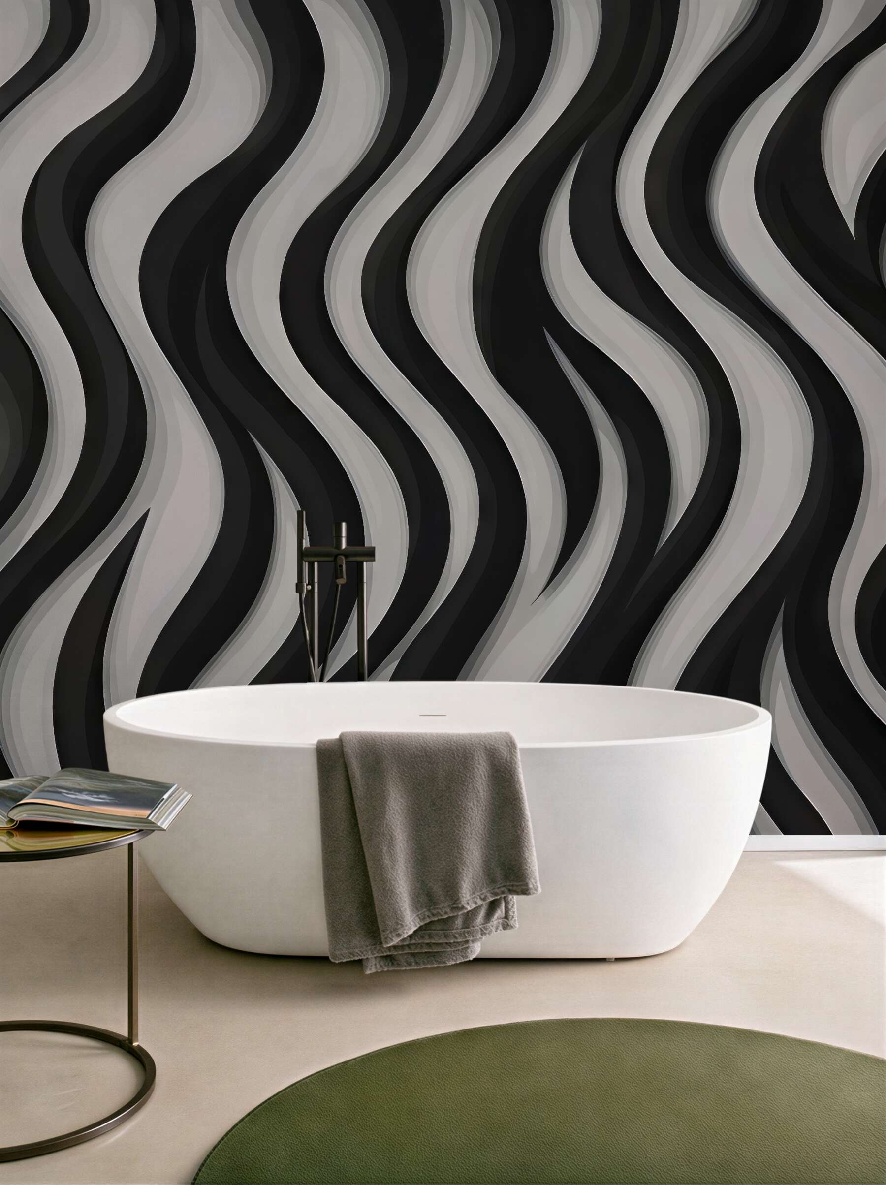 Fototapeta faliste pasy zebra