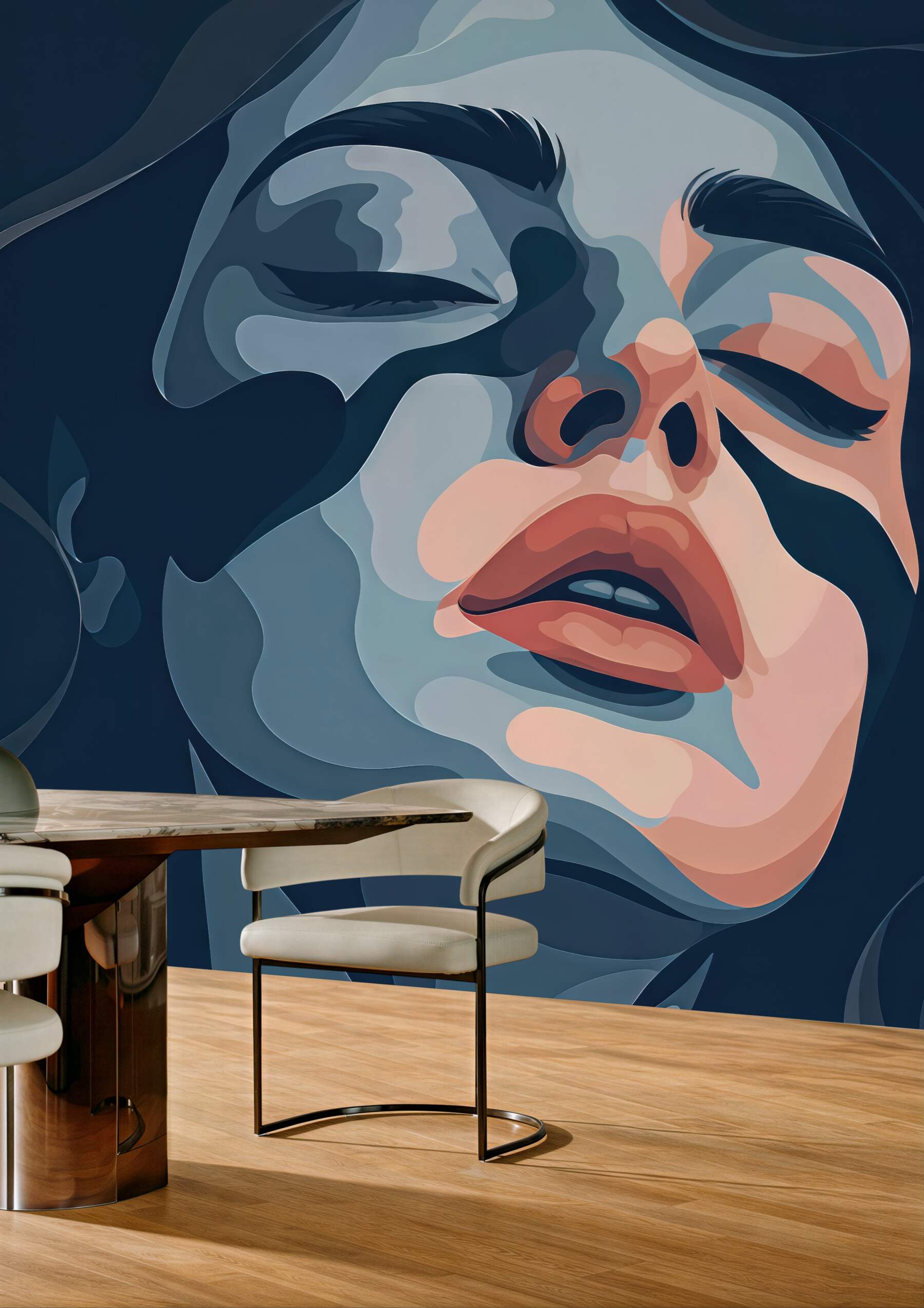 Fototapeta nocny portret kobiety w półcieniu