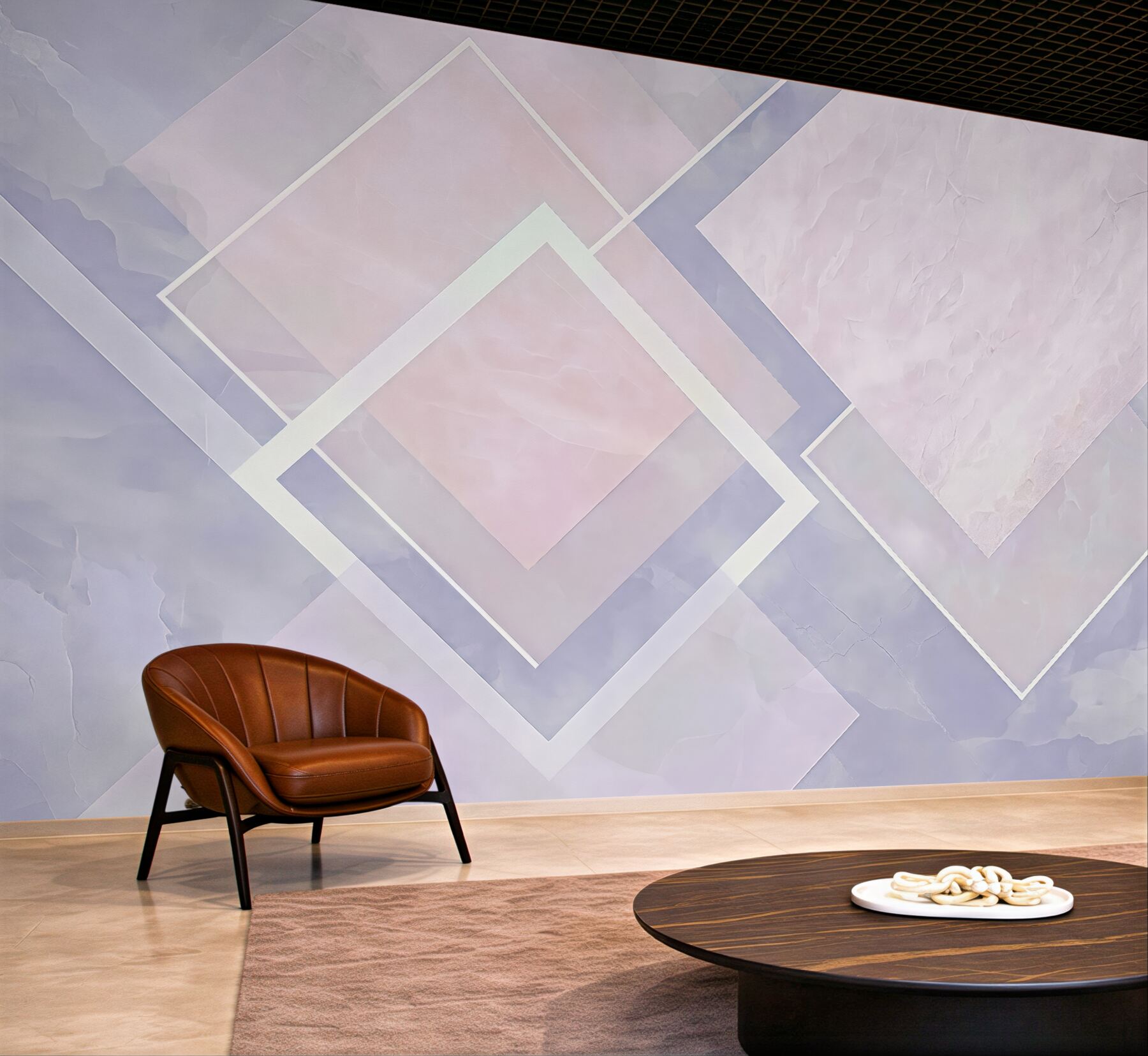 Fototapeta pastelowa geometryczna harmonia