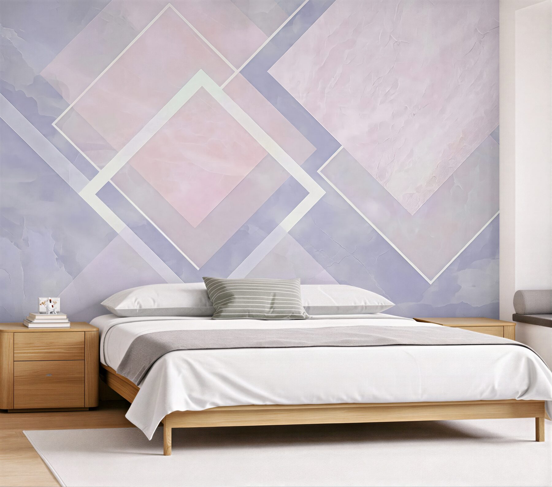 Fototapeta pastelowa geometryczna harmonia