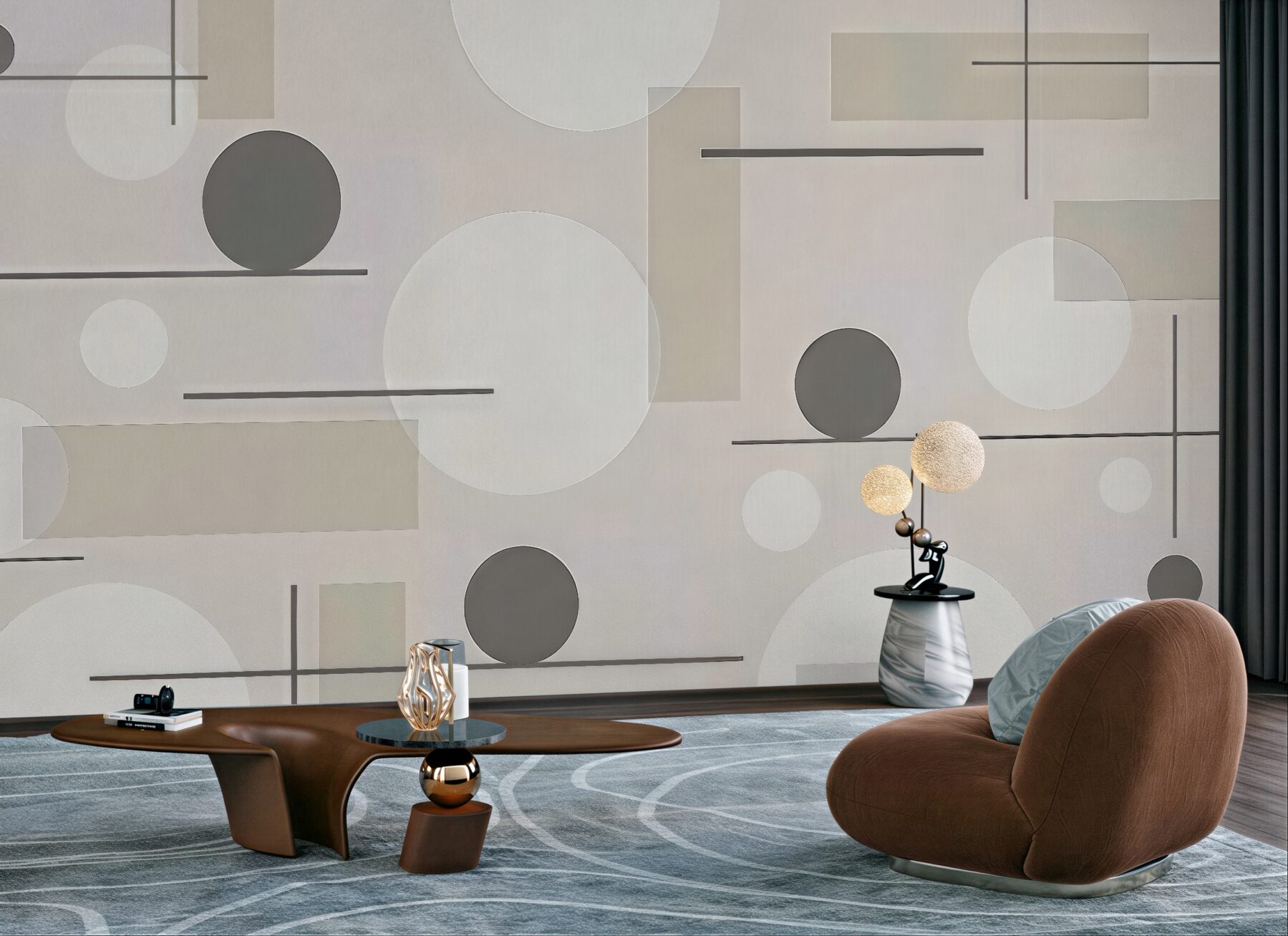 Fototapeta minimalistyczna geometria w beżach