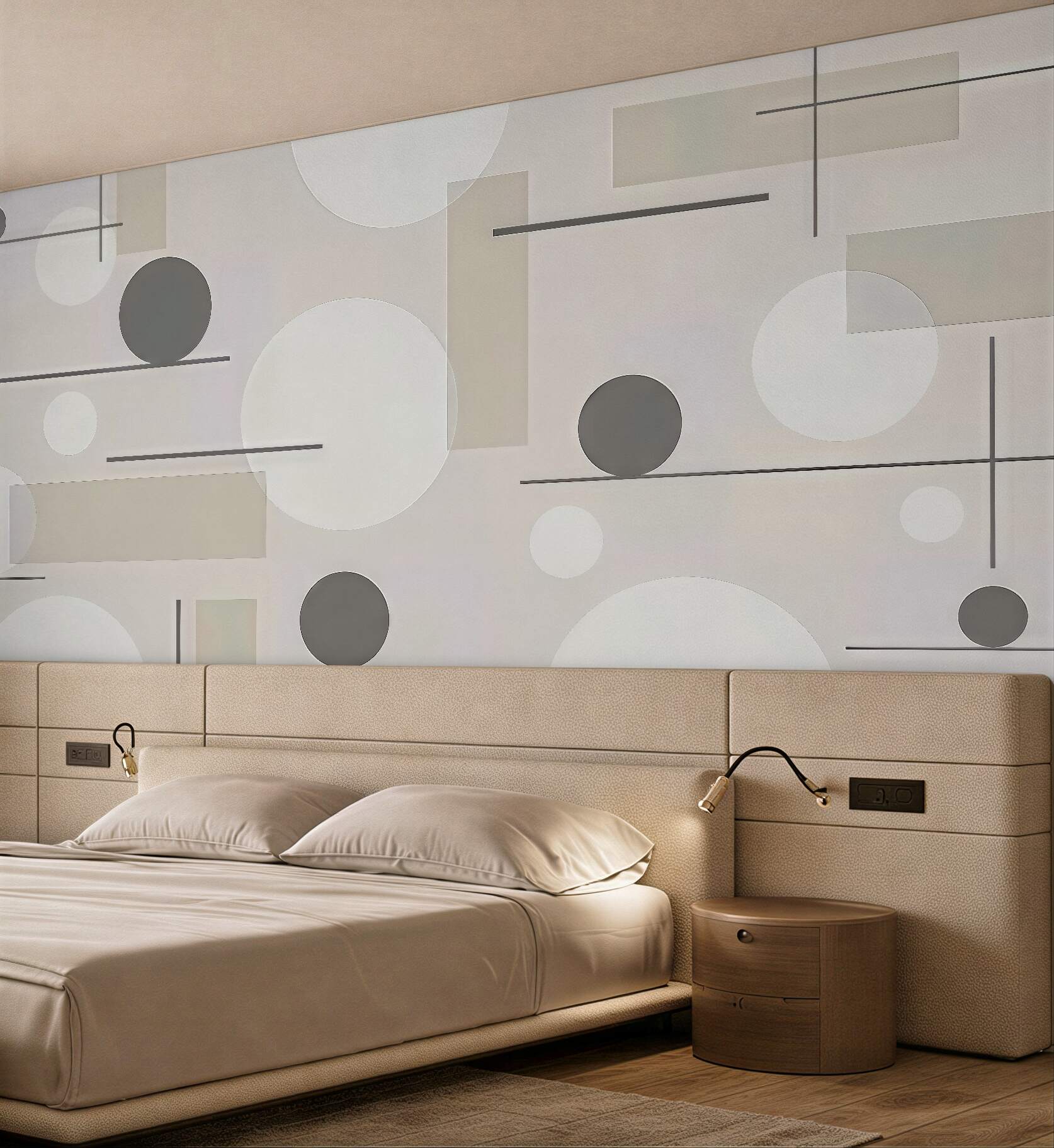 Fototapeta minimalistyczna geometria w beżach