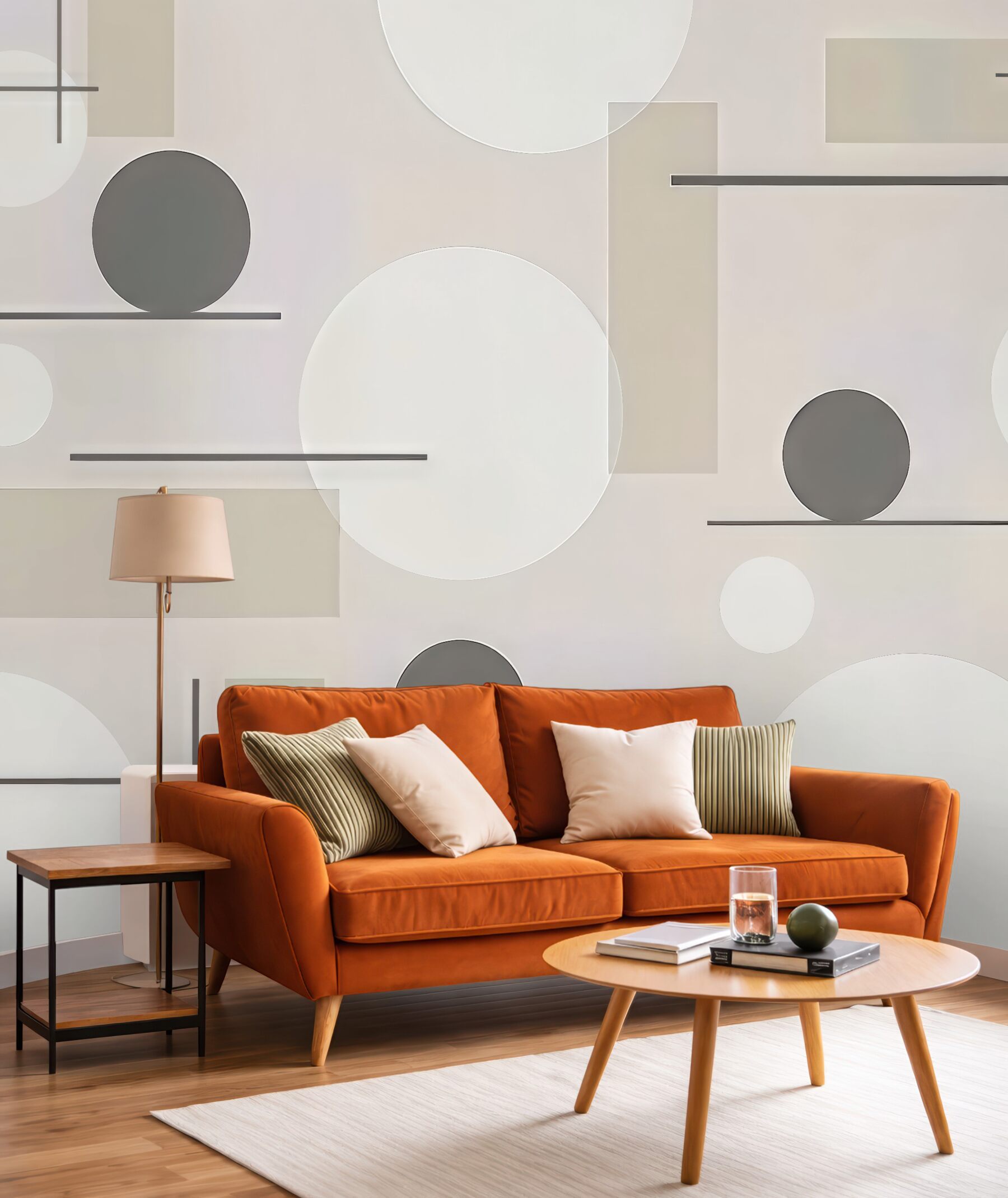 Fototapeta minimalistyczna geometria w beżach