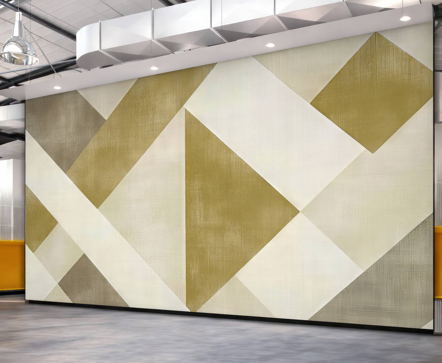 Fototapeta beżowa geometria eleganckiego spokoju