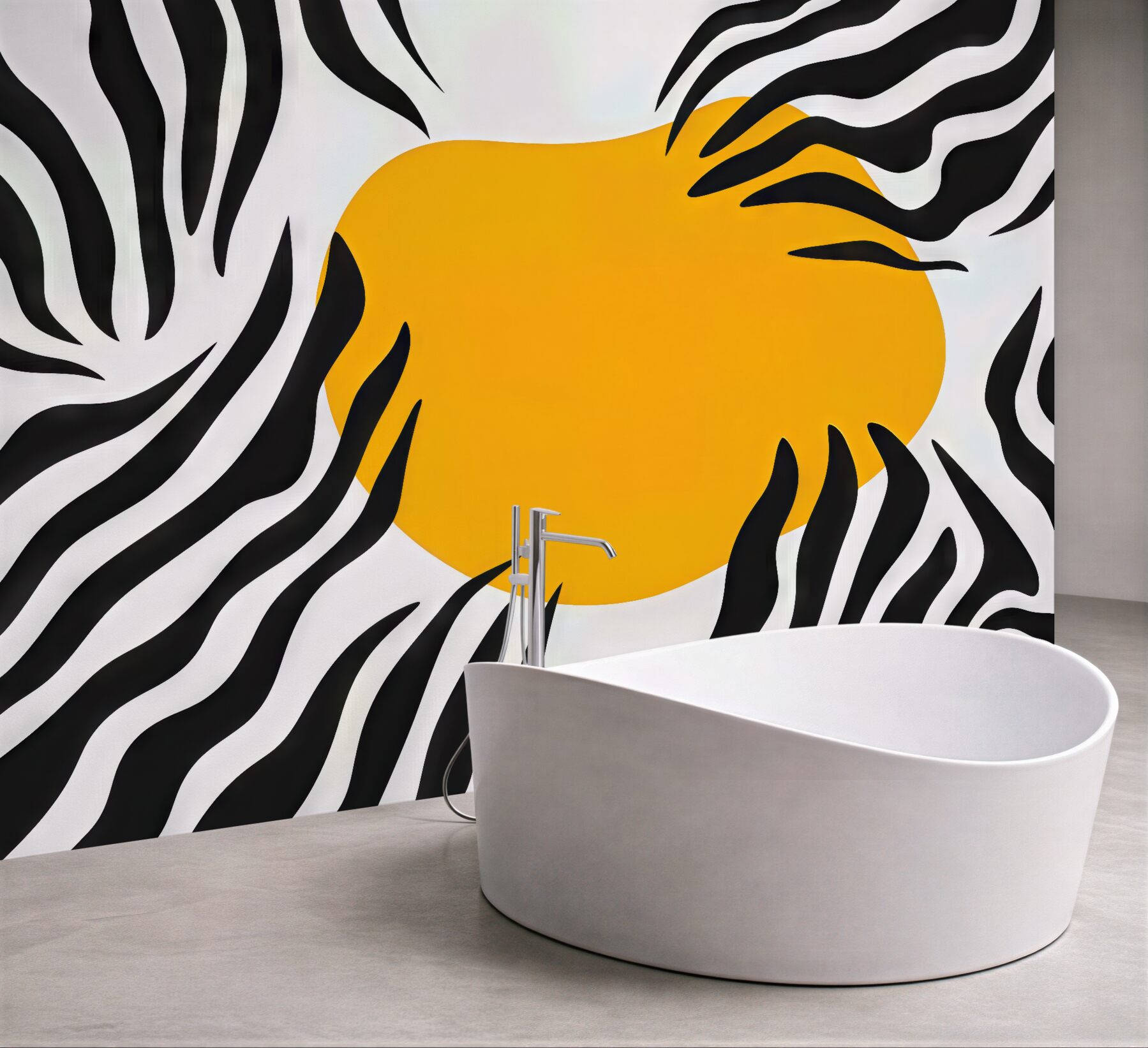 Fototapeta zebra i złote słońce