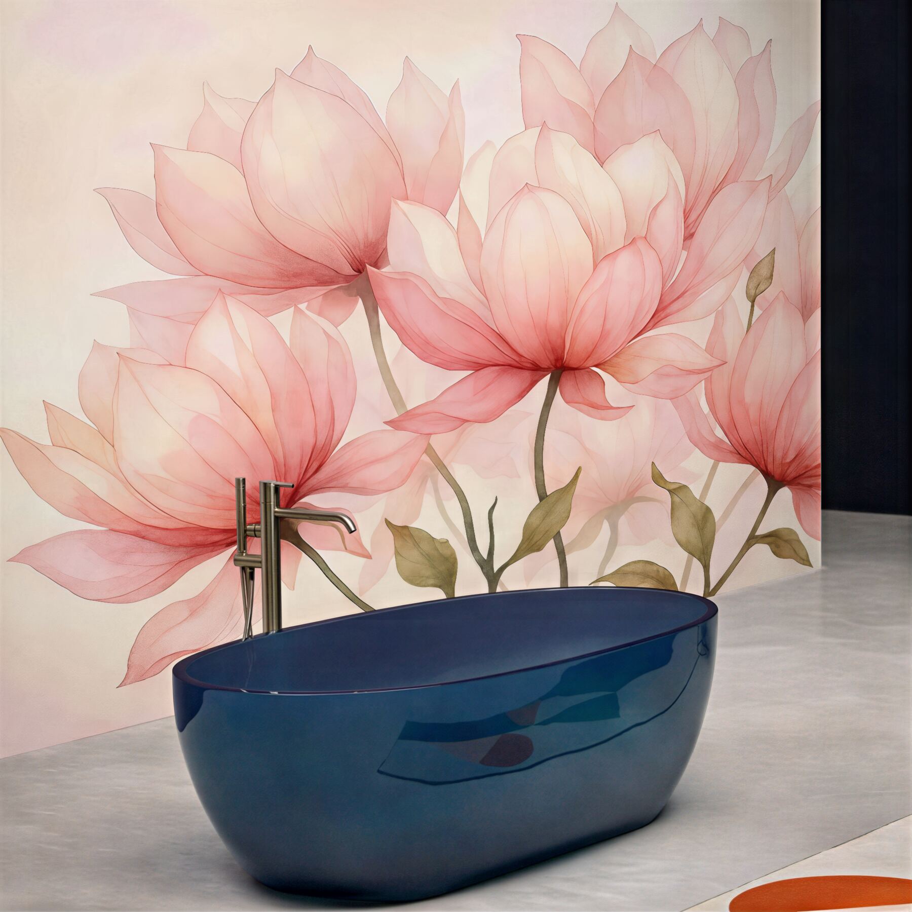 Fototapeta różowe magnolie w delikatnym rozkwicie