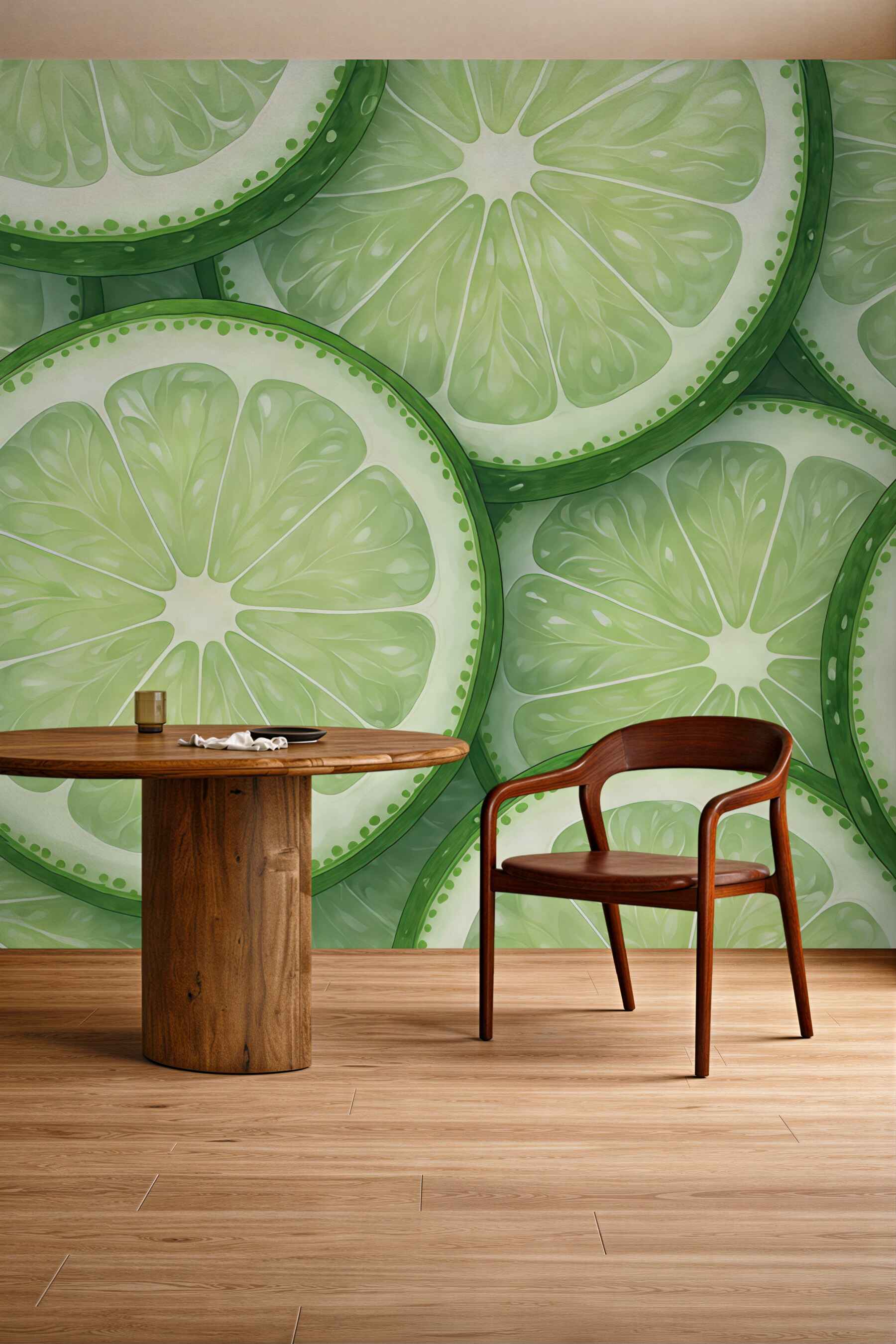 Fototapeta soczyste plasterki limonki